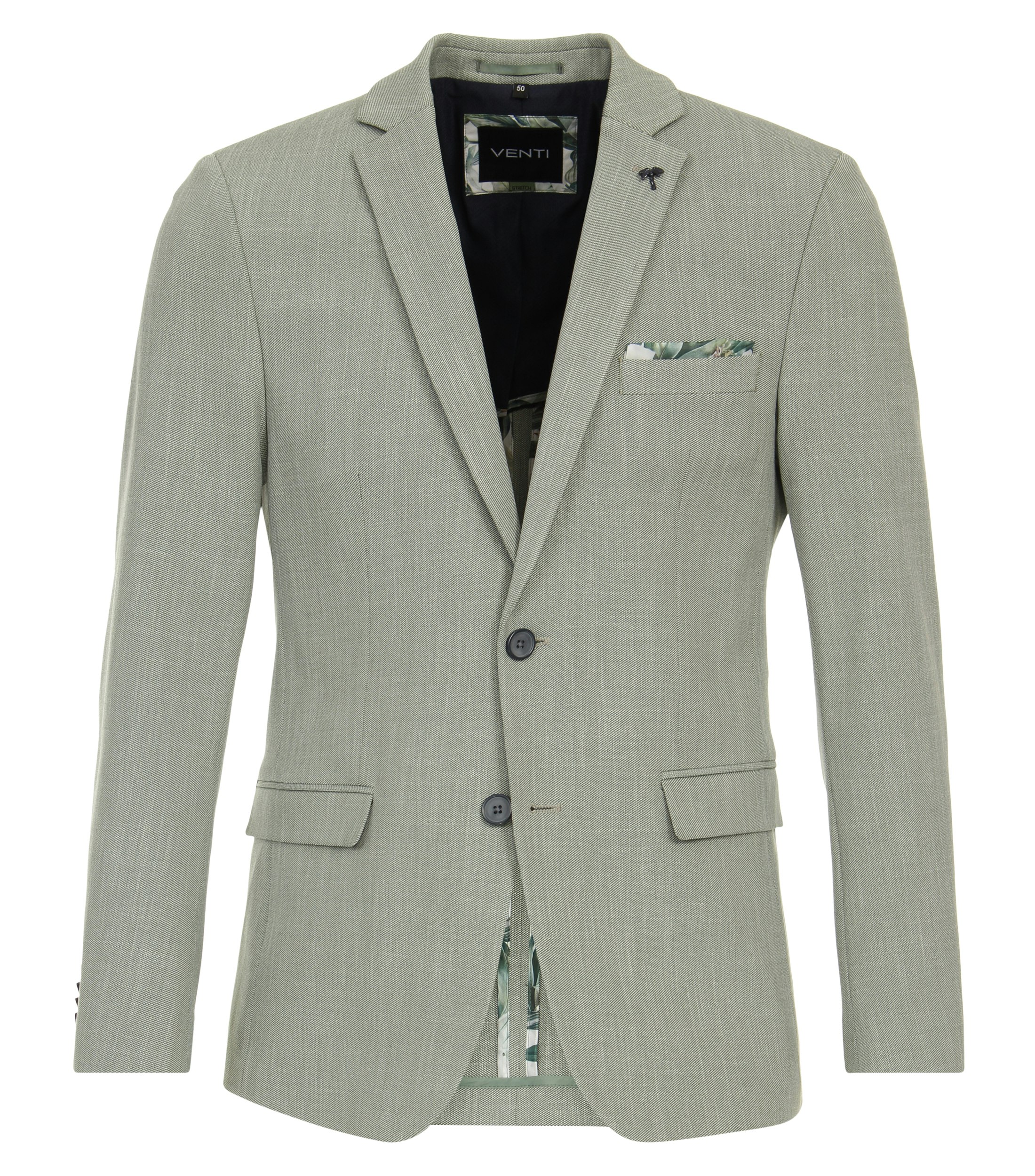 Ein Sakko im uni Muster in der Farbe Grün