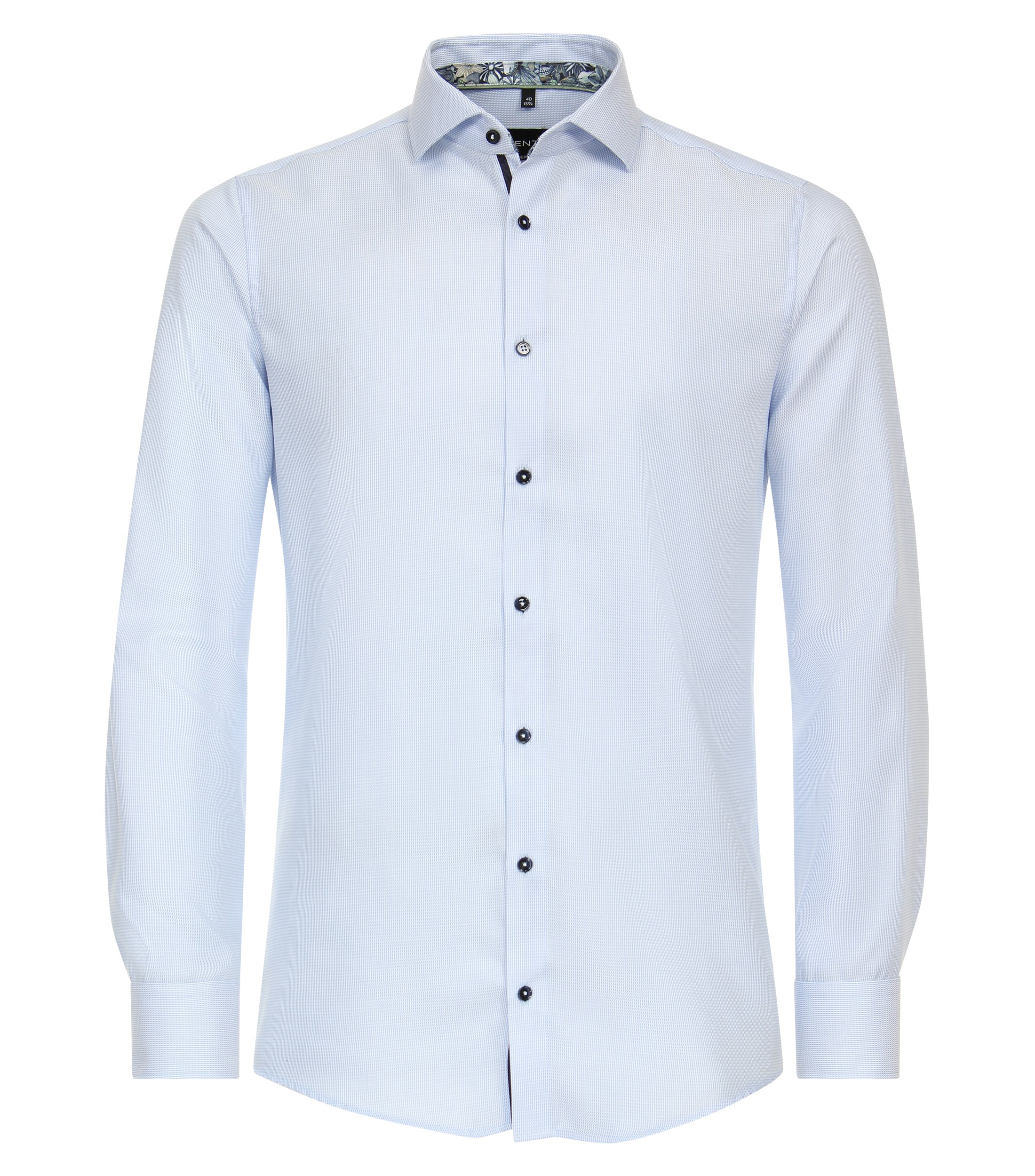 Ein Businesshemd im uni Muster in der Farbe Hellblau