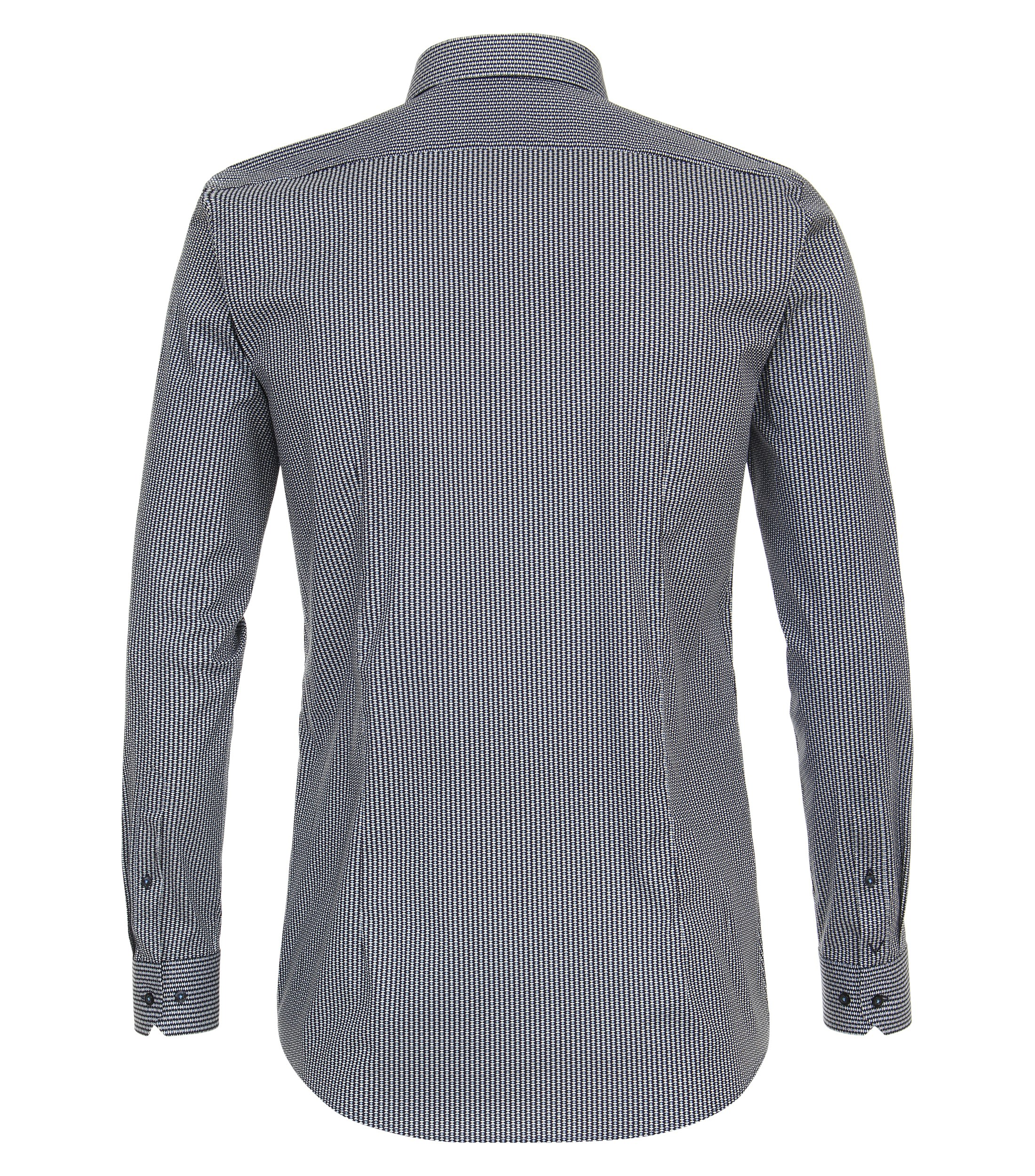 Ein Businesshemd im Print Muster in der Farbe Dunkelblau