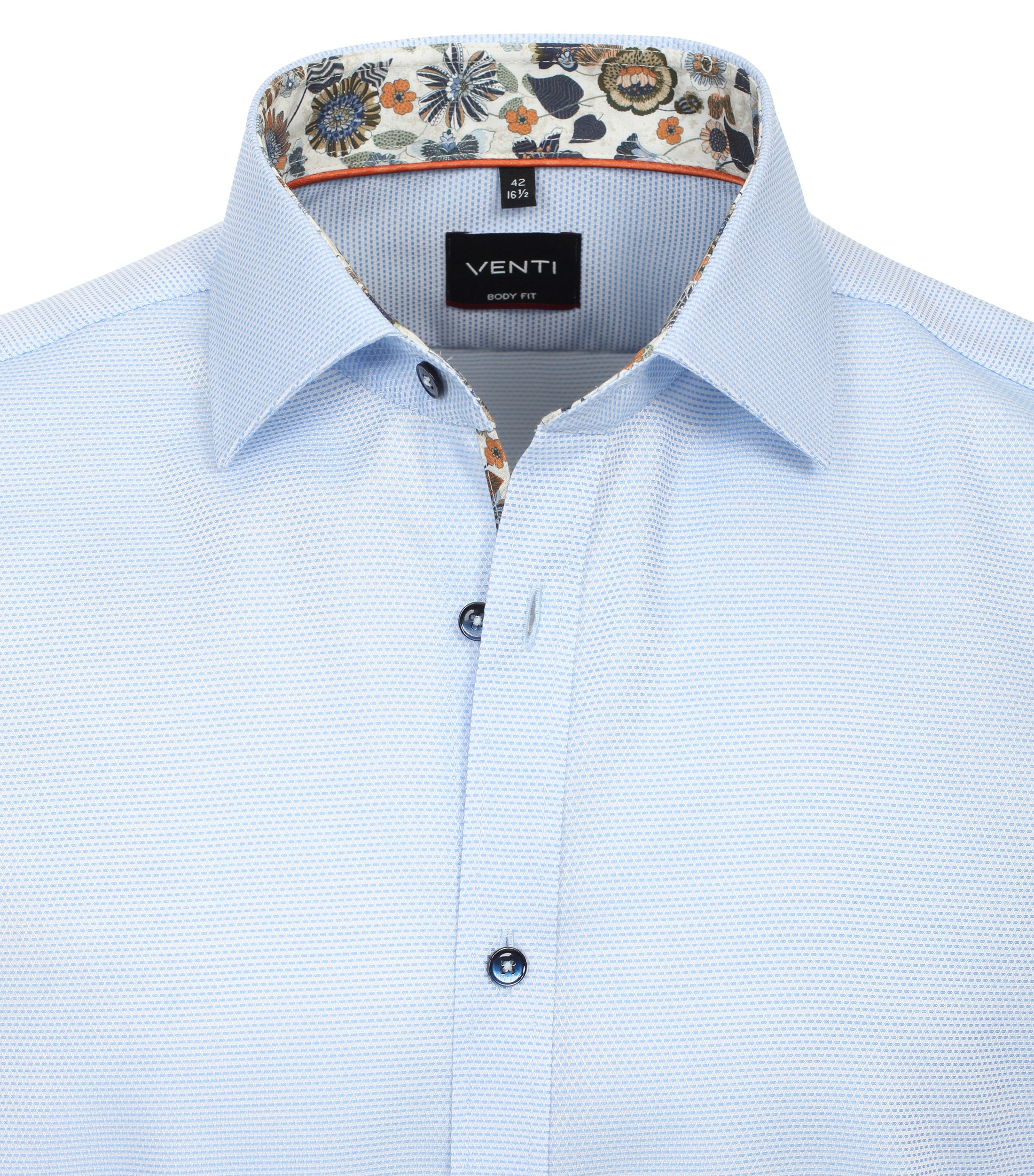 Ein Businesshemd im uni Muster in der Farbe Hellblau