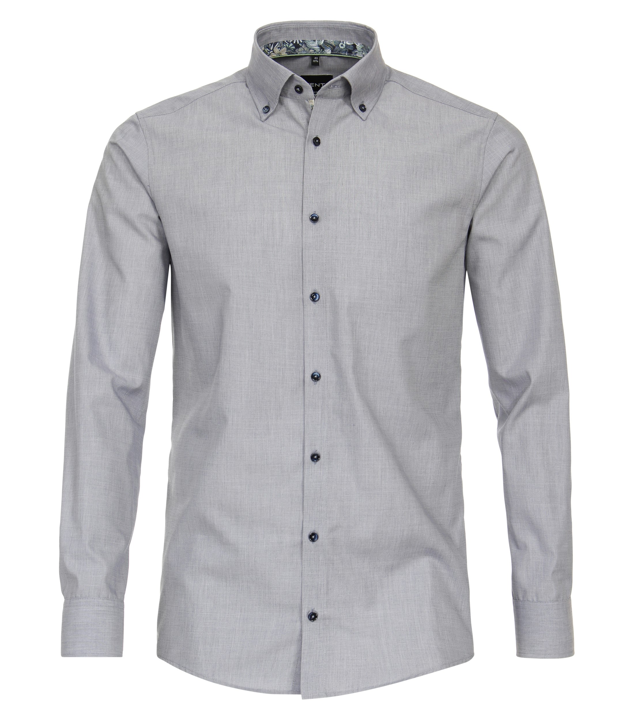 Ein Businesshemd im uni Muster in der Farbe Grün