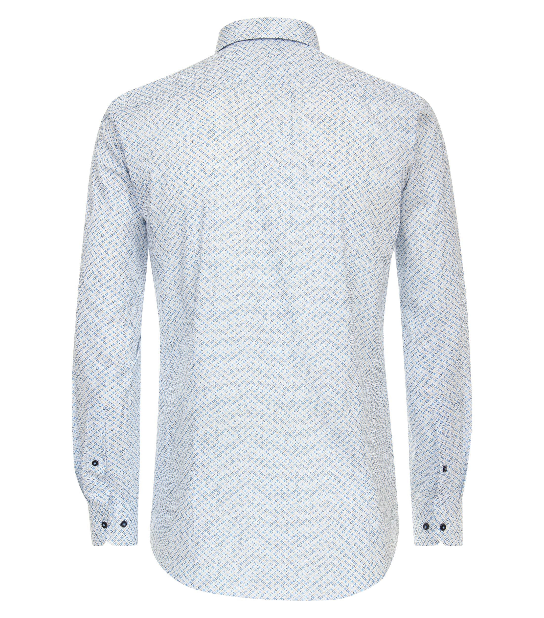 Ein Businesshemd im Print Muster in der Farbe Hellblau