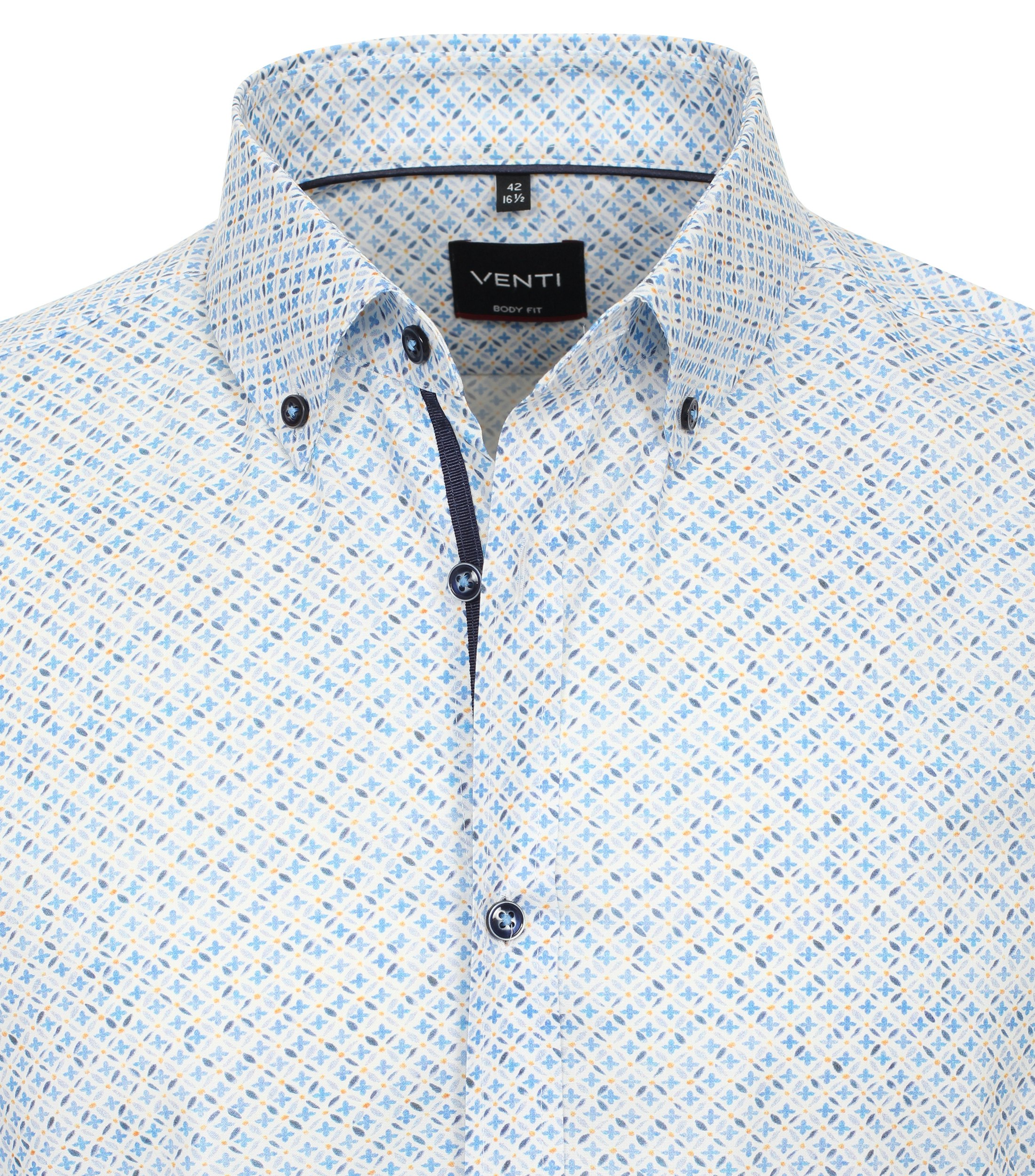 Ein Businesshemd im Print Muster in der Farbe Hellblau