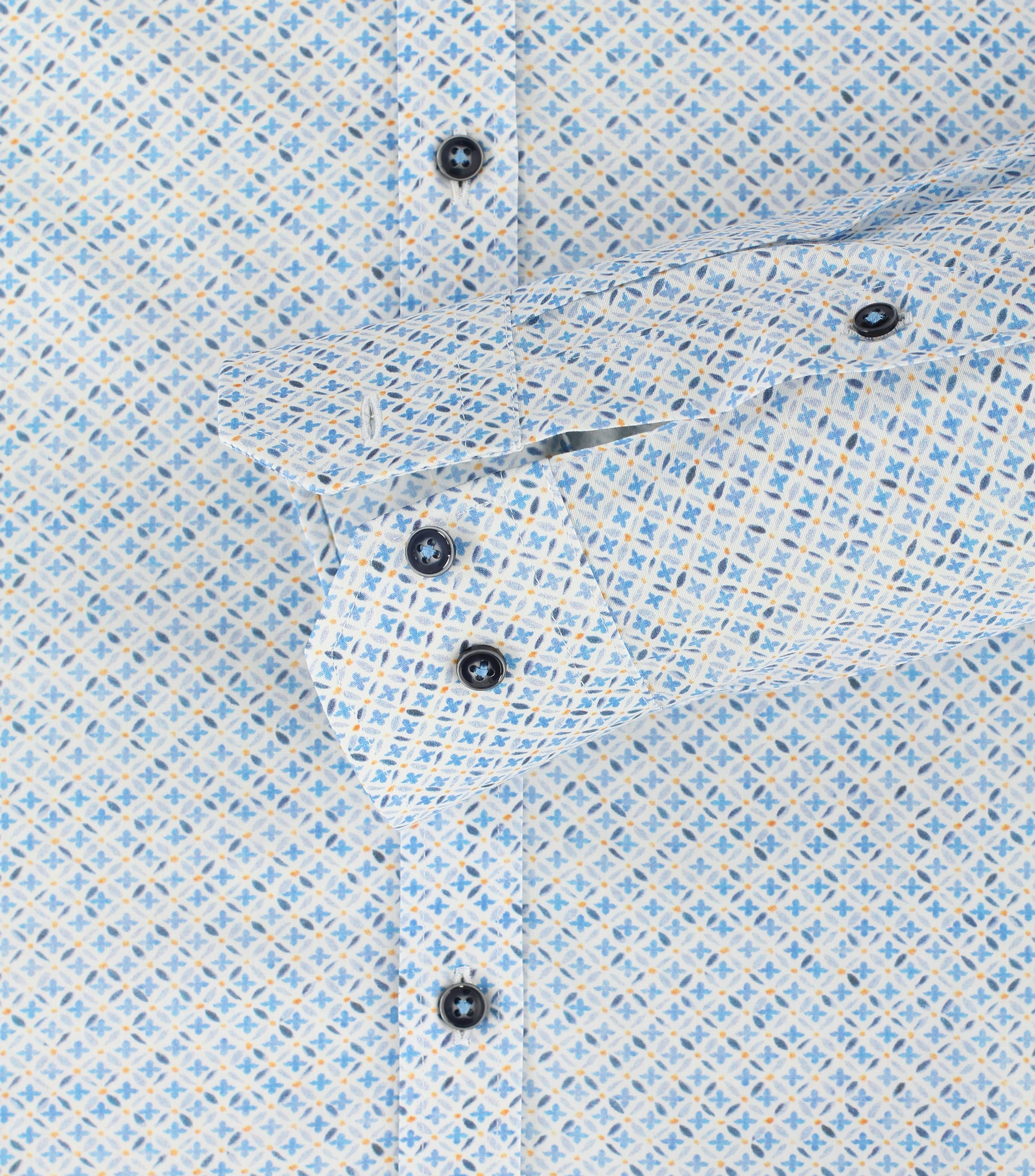 Ein Businesshemd im Print Muster in der Farbe Hellblau