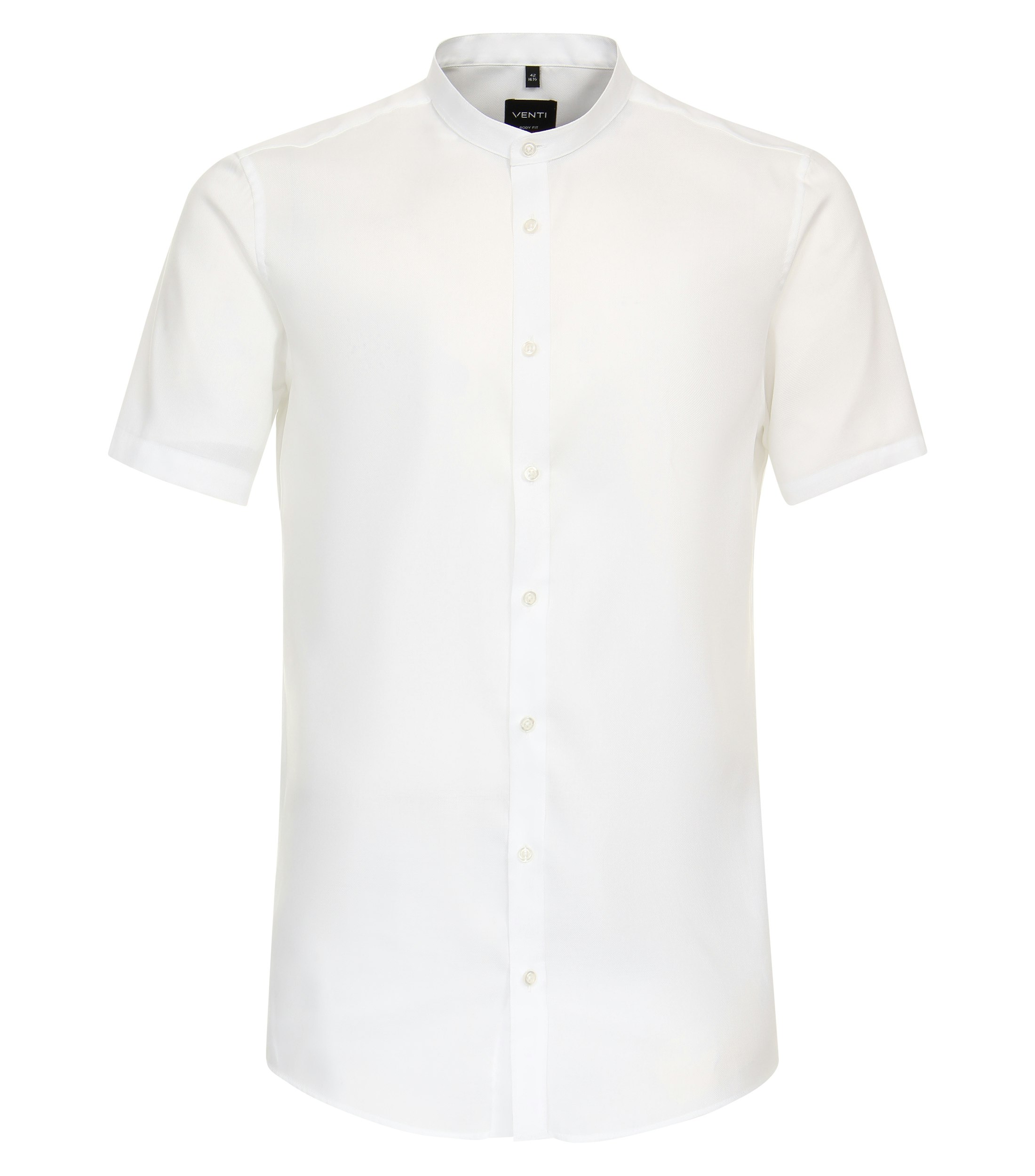 Ein Businesshemd im uni Muster in der Farbe Weiß