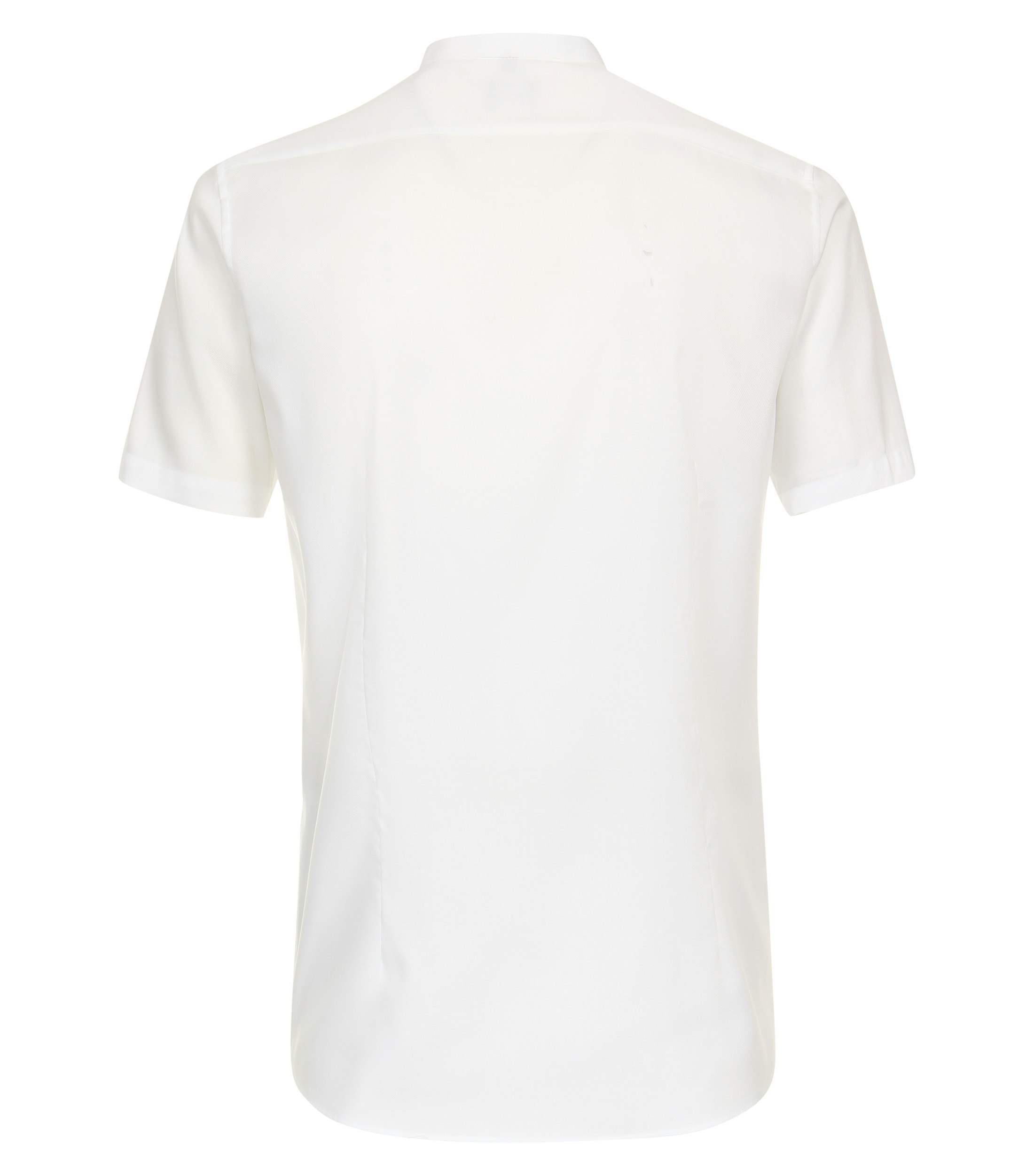 Ein Businesshemd im uni Muster in der Farbe Weiß