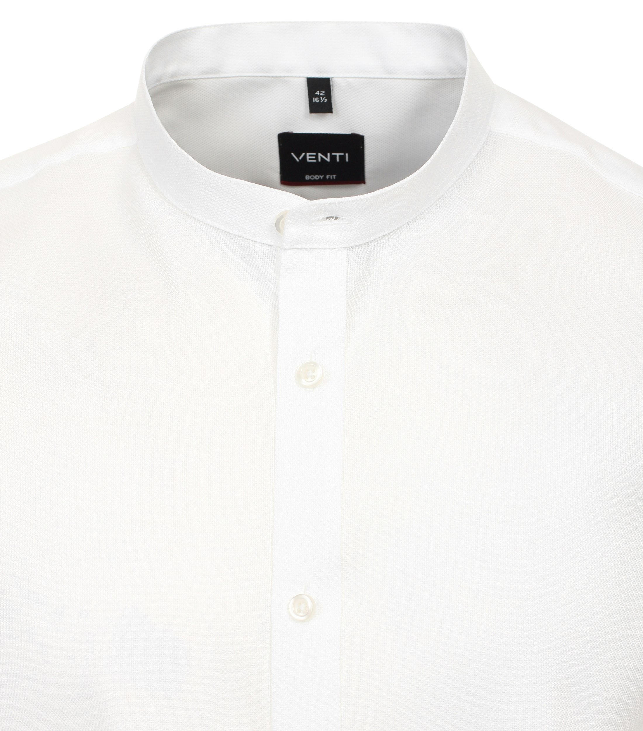 Ein Businesshemd im uni Muster in der Farbe Weiß