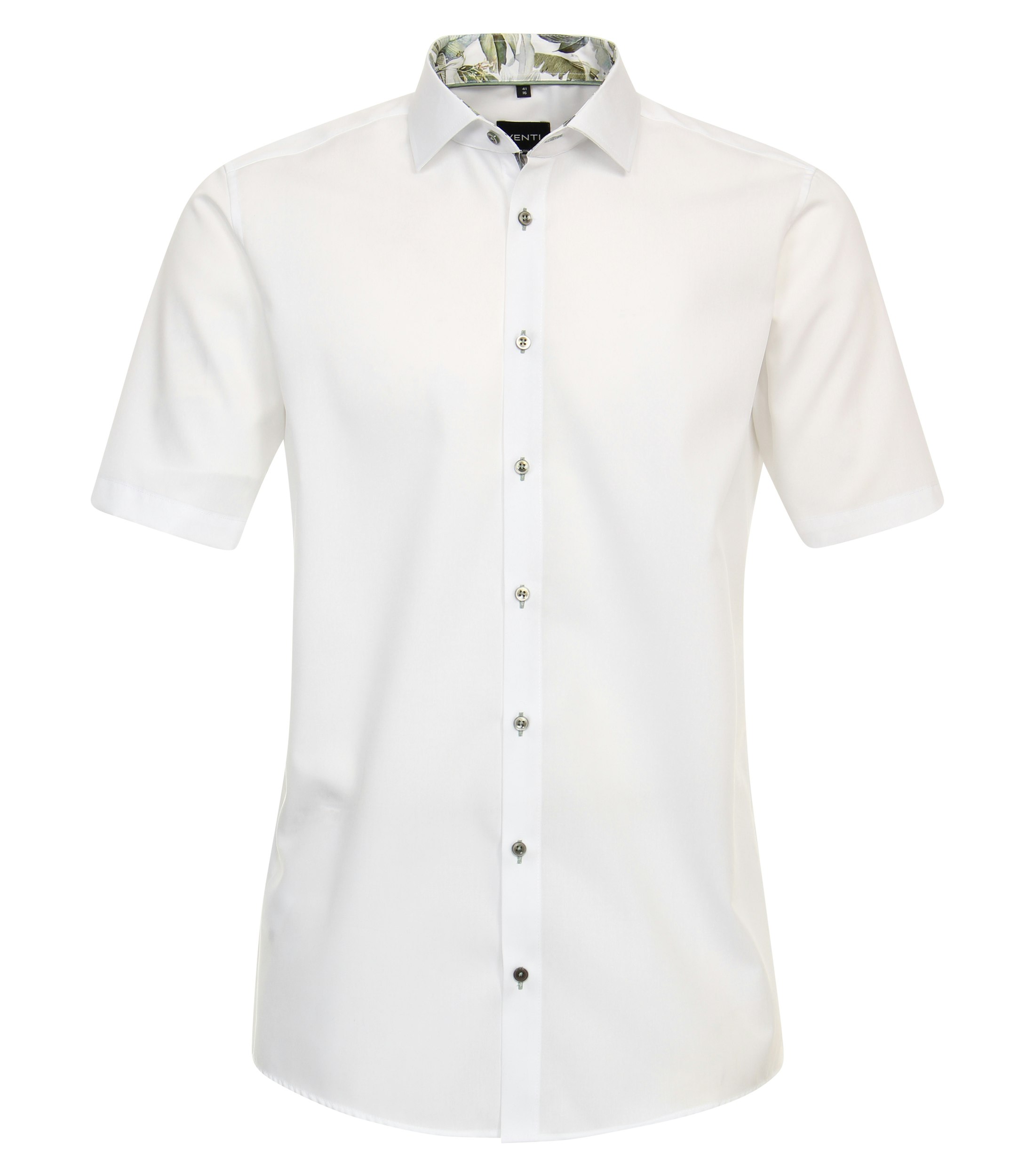 Ein Businesshemd im uni Muster in der Farbe Weiß