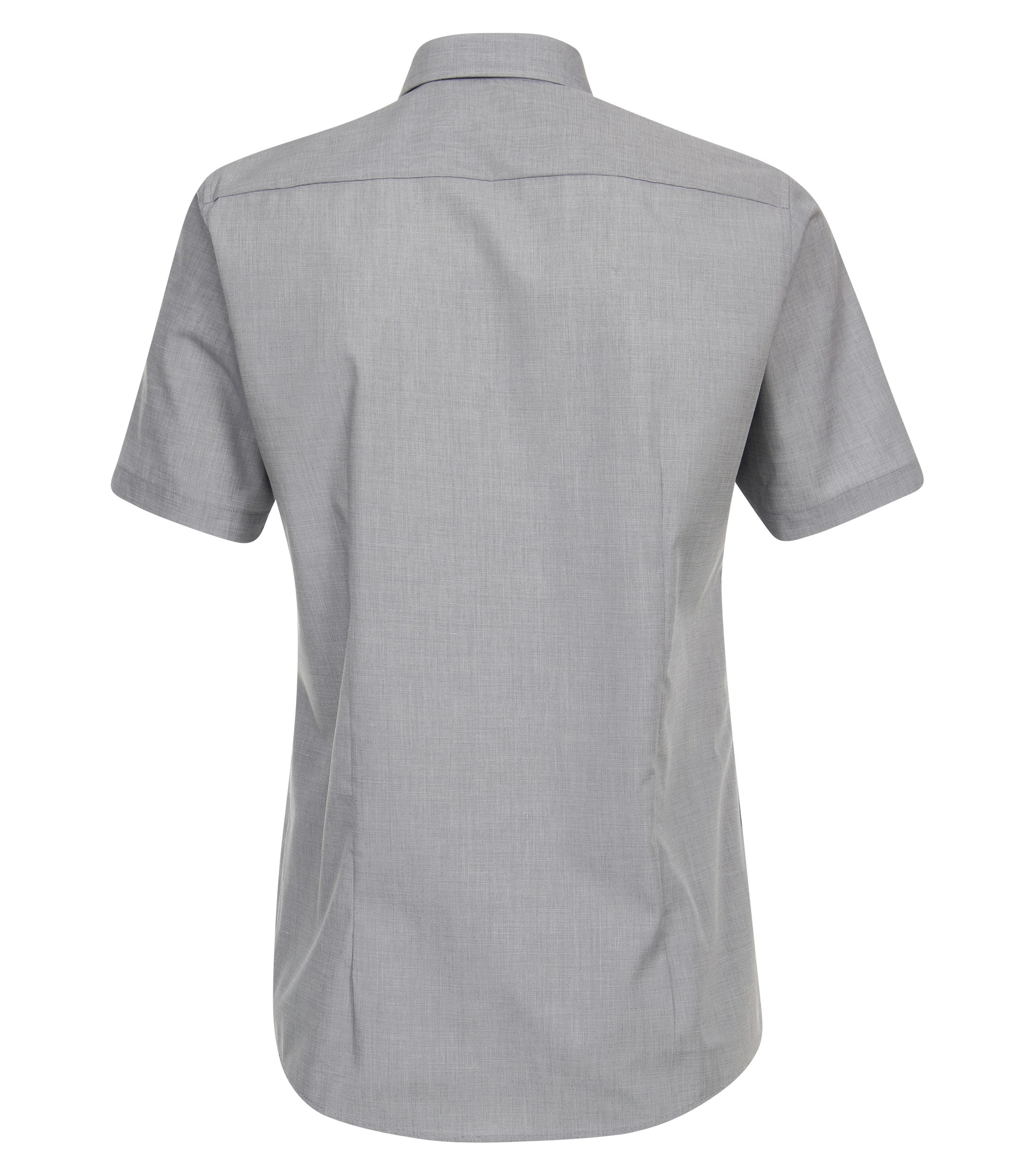 Ein Businesshemd im uni Muster in der Farbe graues Mittelblau