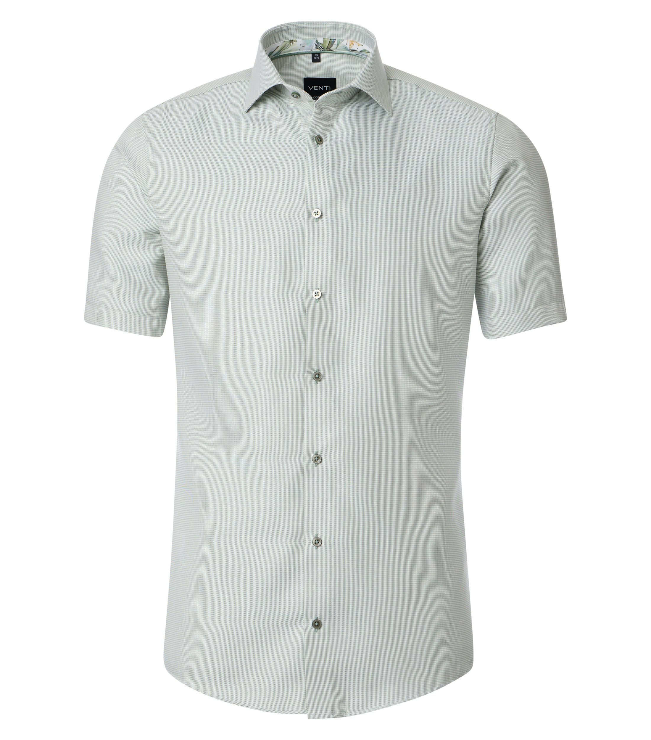 Ein Businesshemd im uni Muster in der Farbe Hellgrün