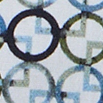 Businesshemd im Print-Muster in der Farbe Grünblau(300)