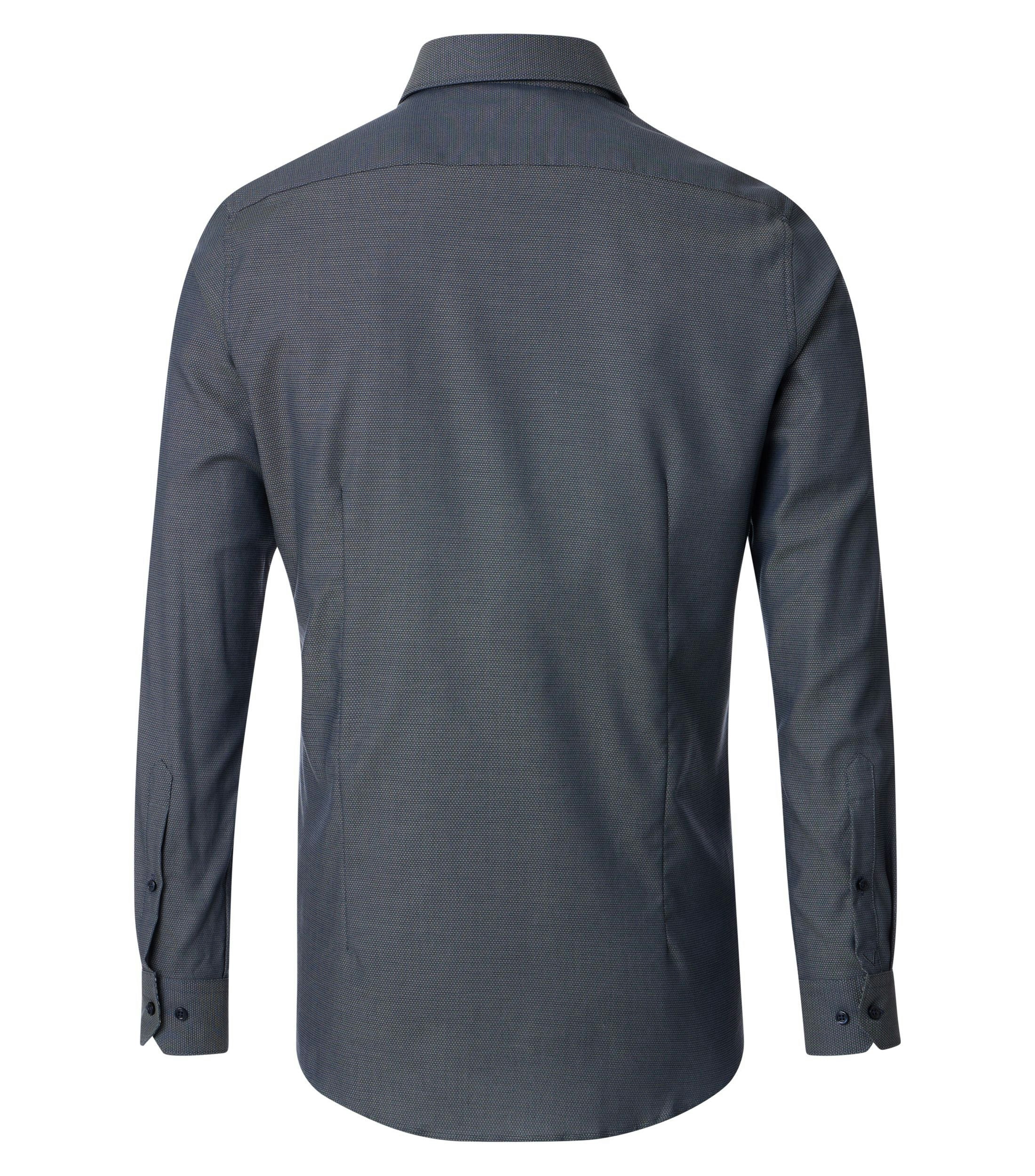 Ein Businesshemd im uni Muster in der Farbe Dunkelgrün