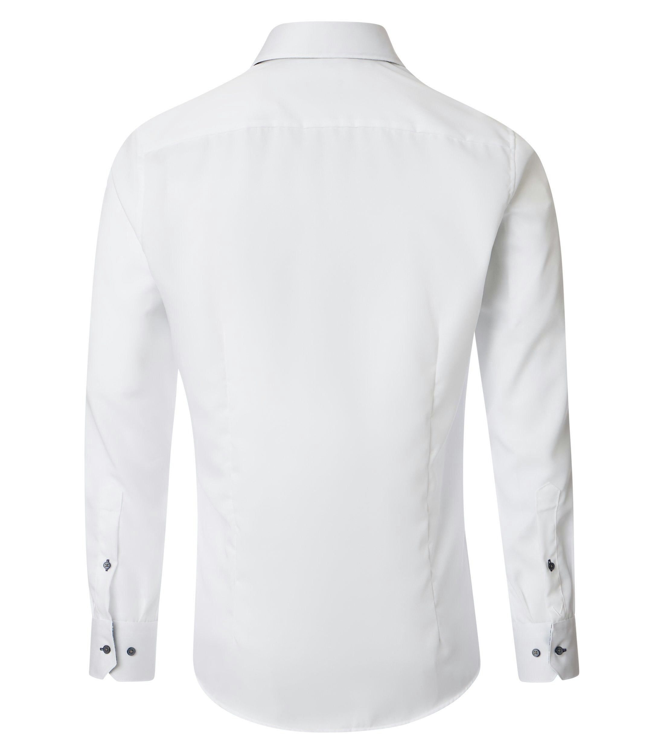 Ein Businesshemd im uni Muster in der Farbe Weiß