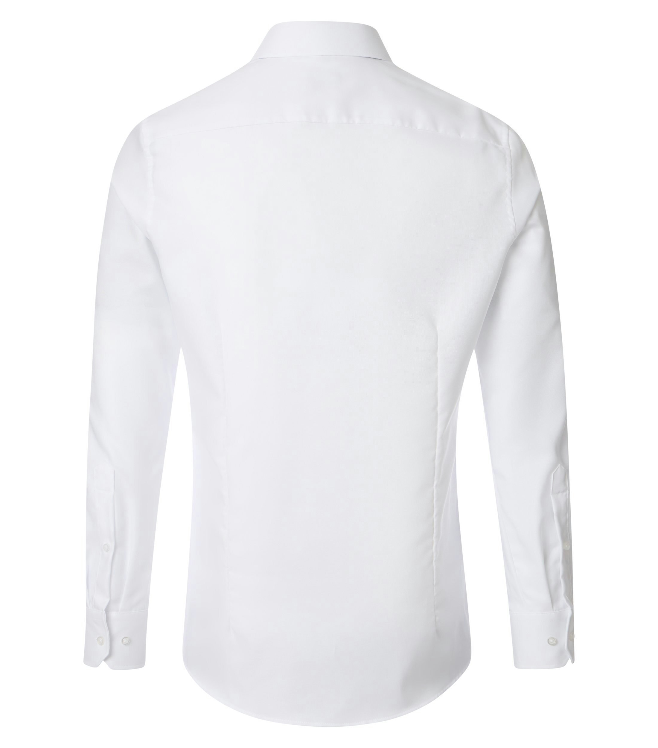 Ein Businesshemd im uni Muster in der Farbe Weiß