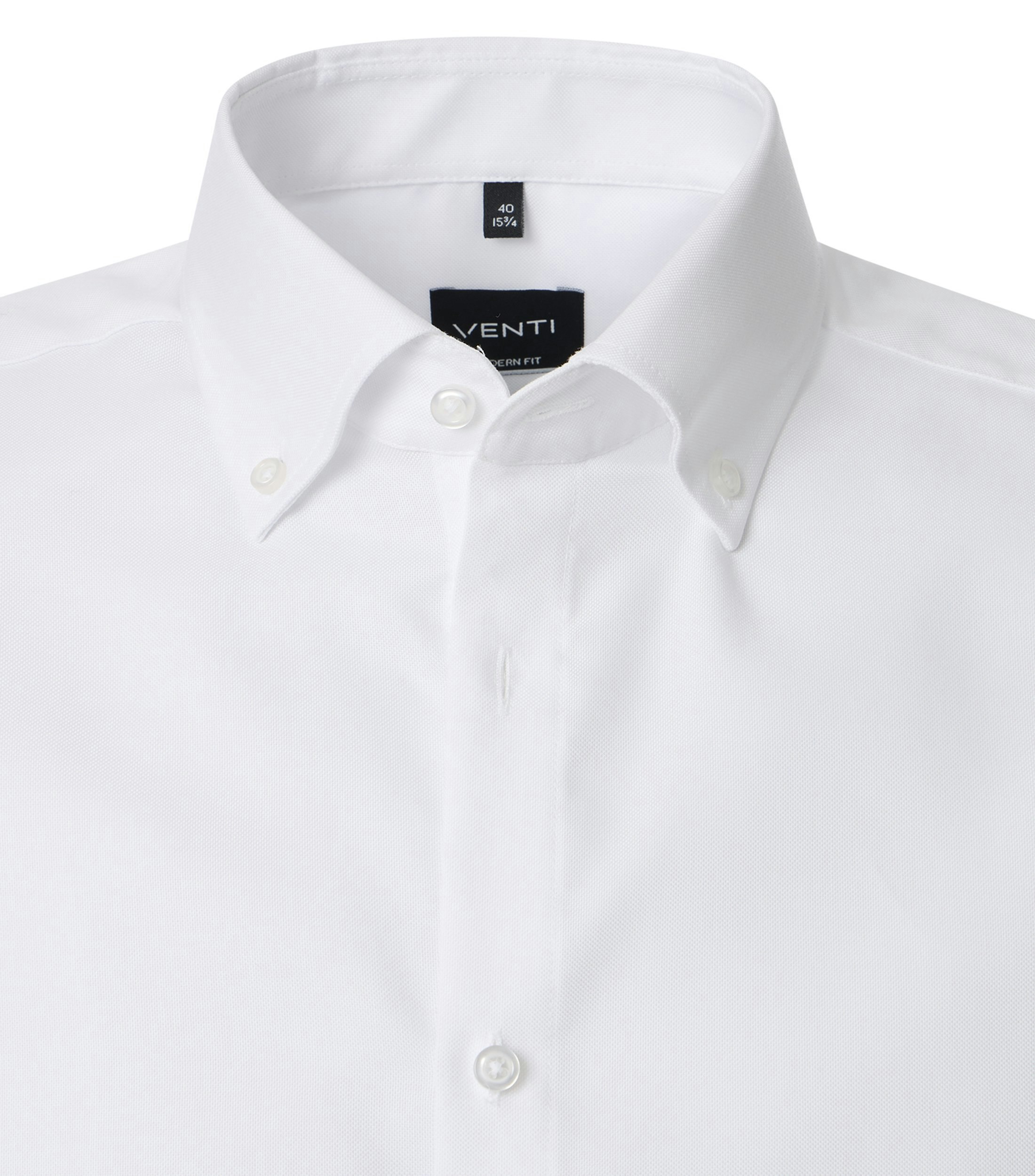 Ein Businesshemd im uni Muster in der Farbe Weiß