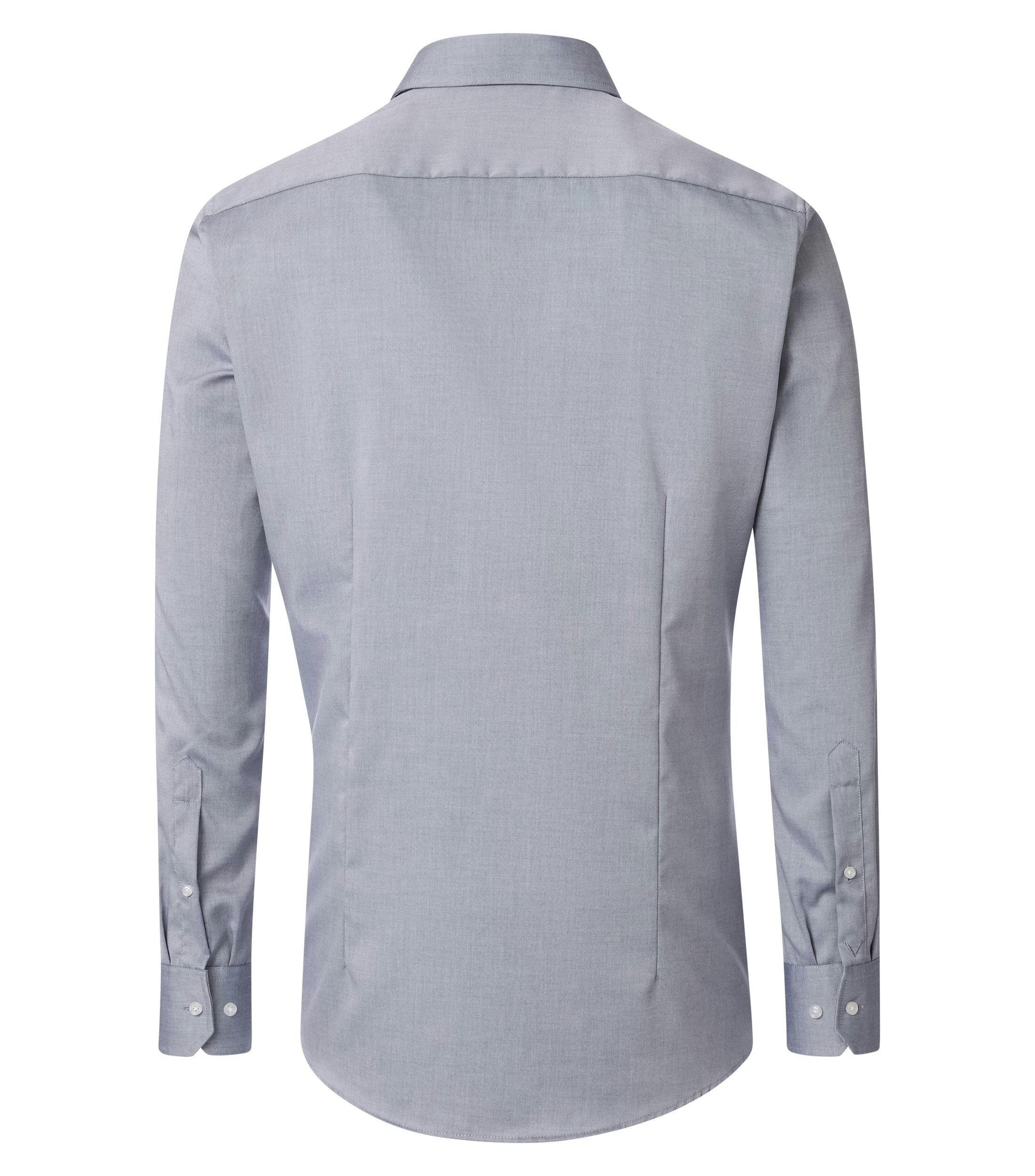 Ein Businesshemd im uni Muster in der Farbe Hellgrau