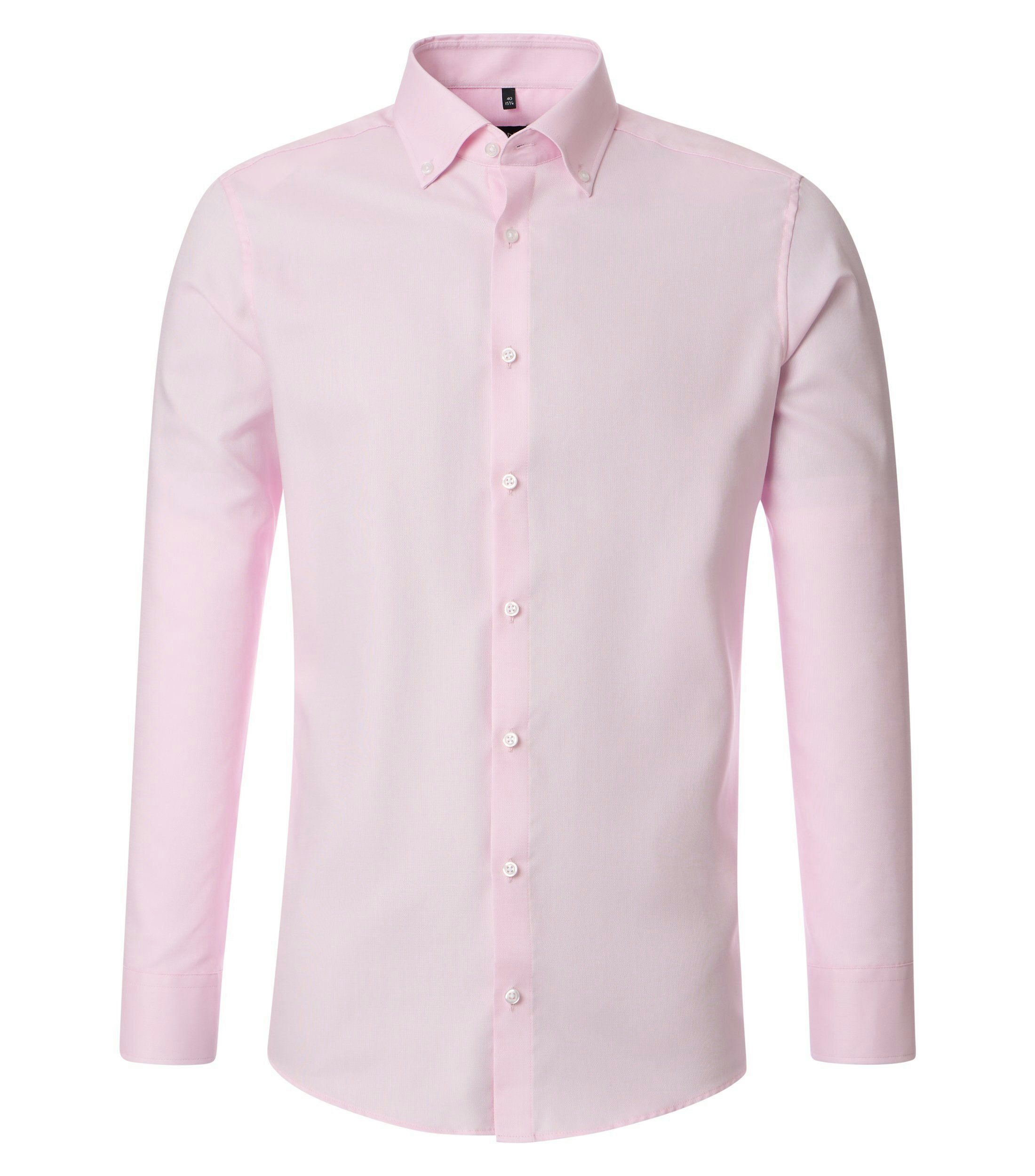 Ein Businesshemd im uni Muster in der Farbe Zartrosa