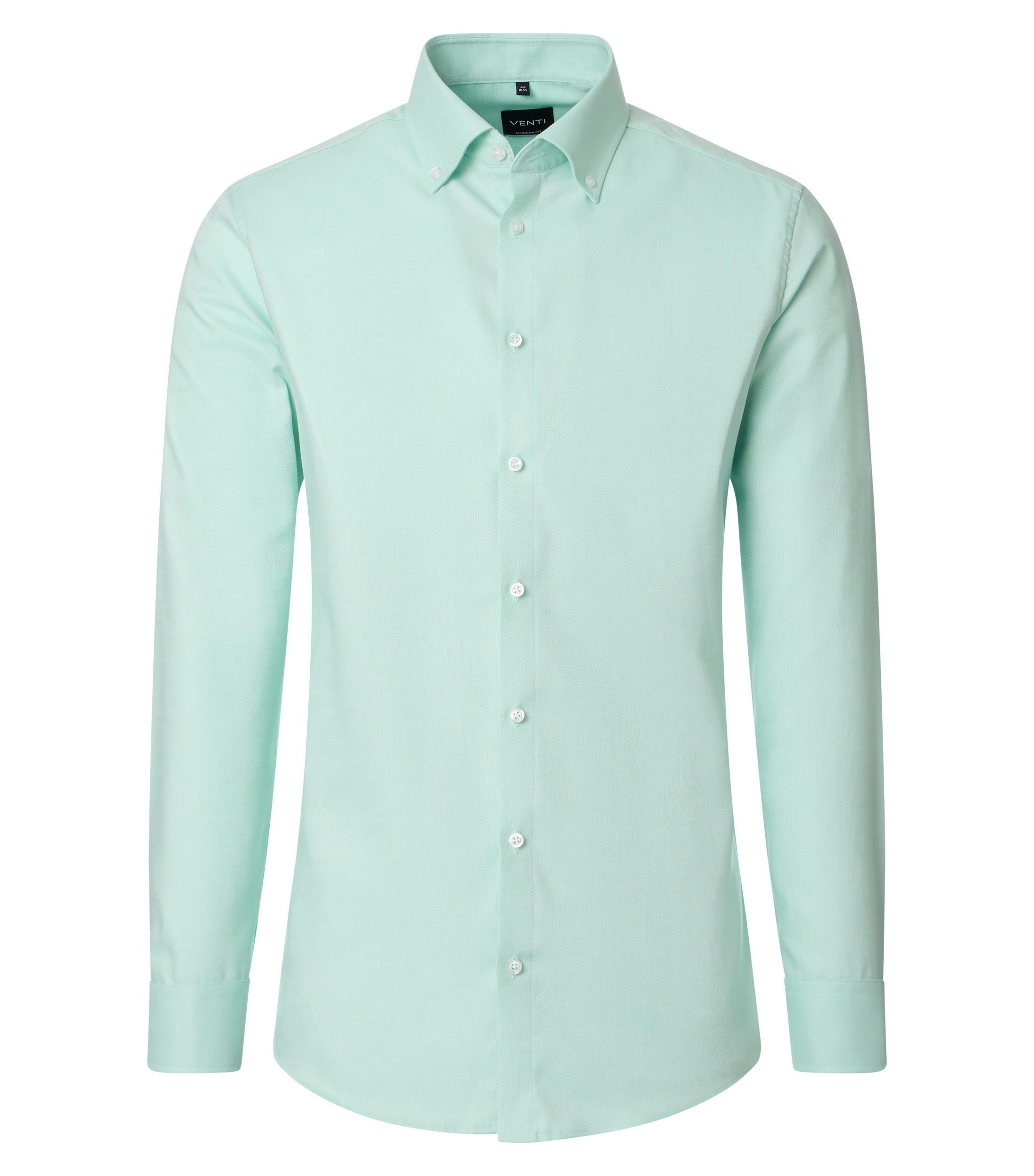 Ein Businesshemd im uni Muster in der Farbe Mint