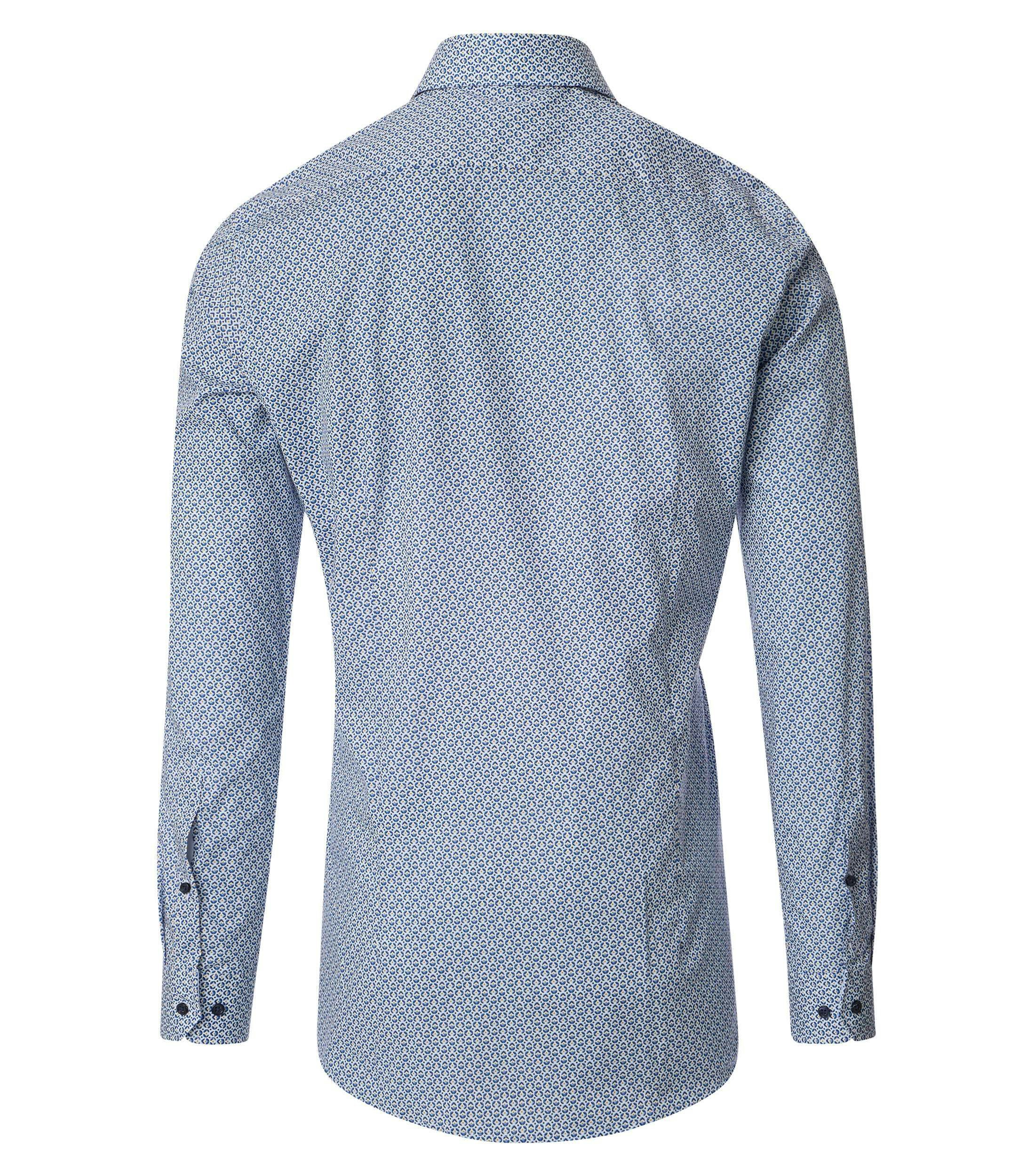 Ein Businesshemd im Print Muster in der Farbe Hellblau
