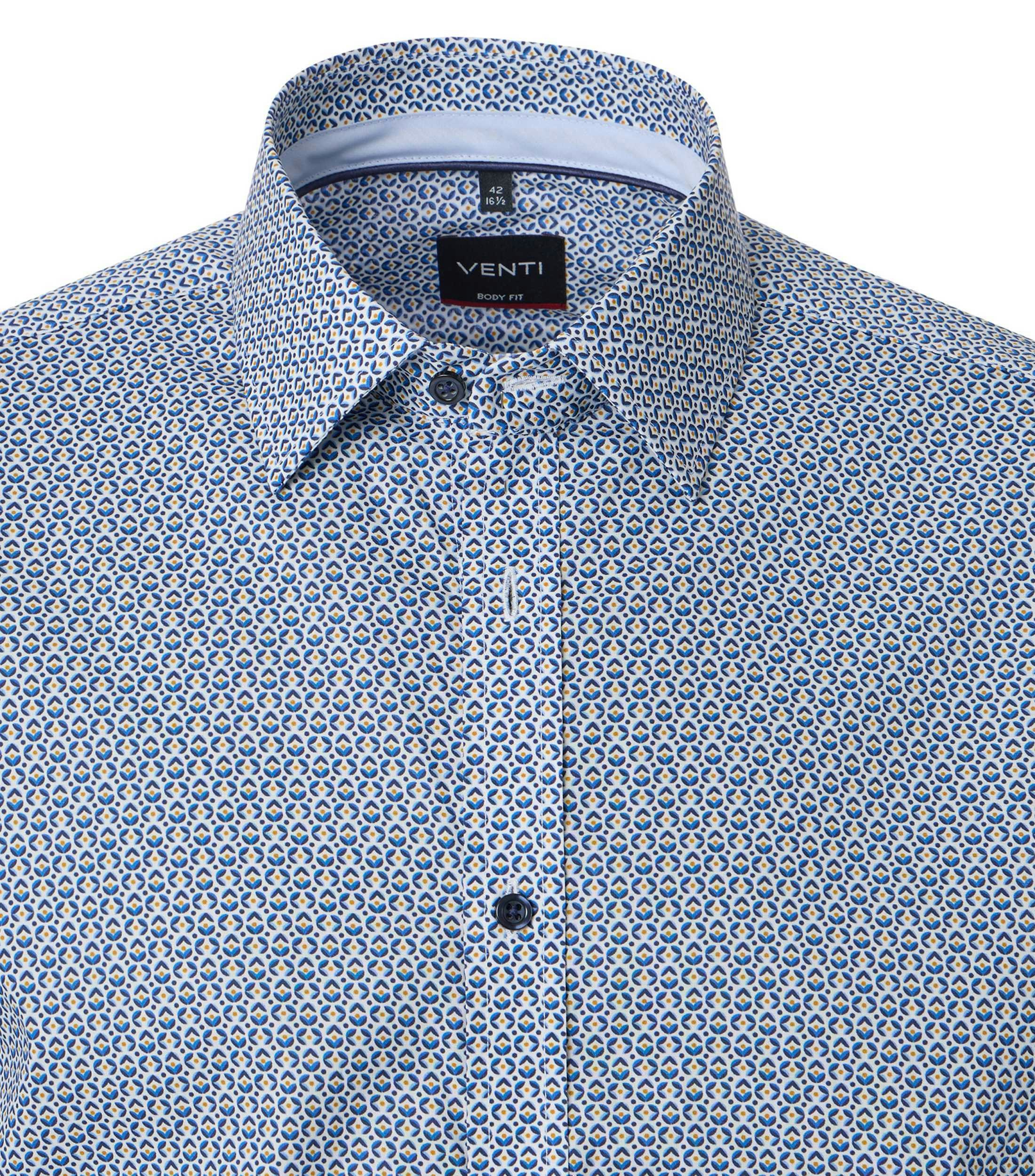 Ein Businesshemd im Print Muster in der Farbe Hellblau