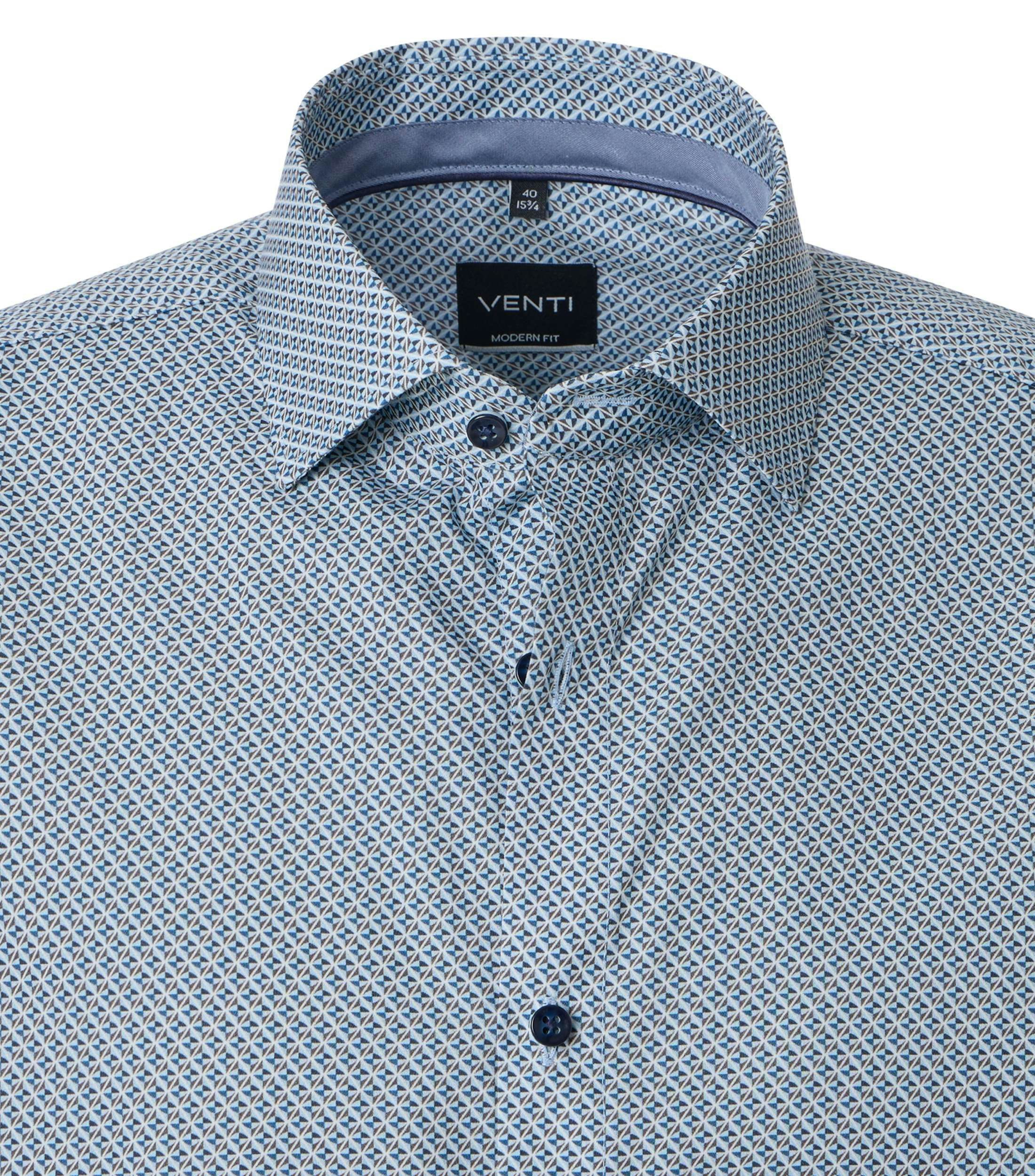 Ein Businesshemd im Print Muster in der Farbe Hellblau