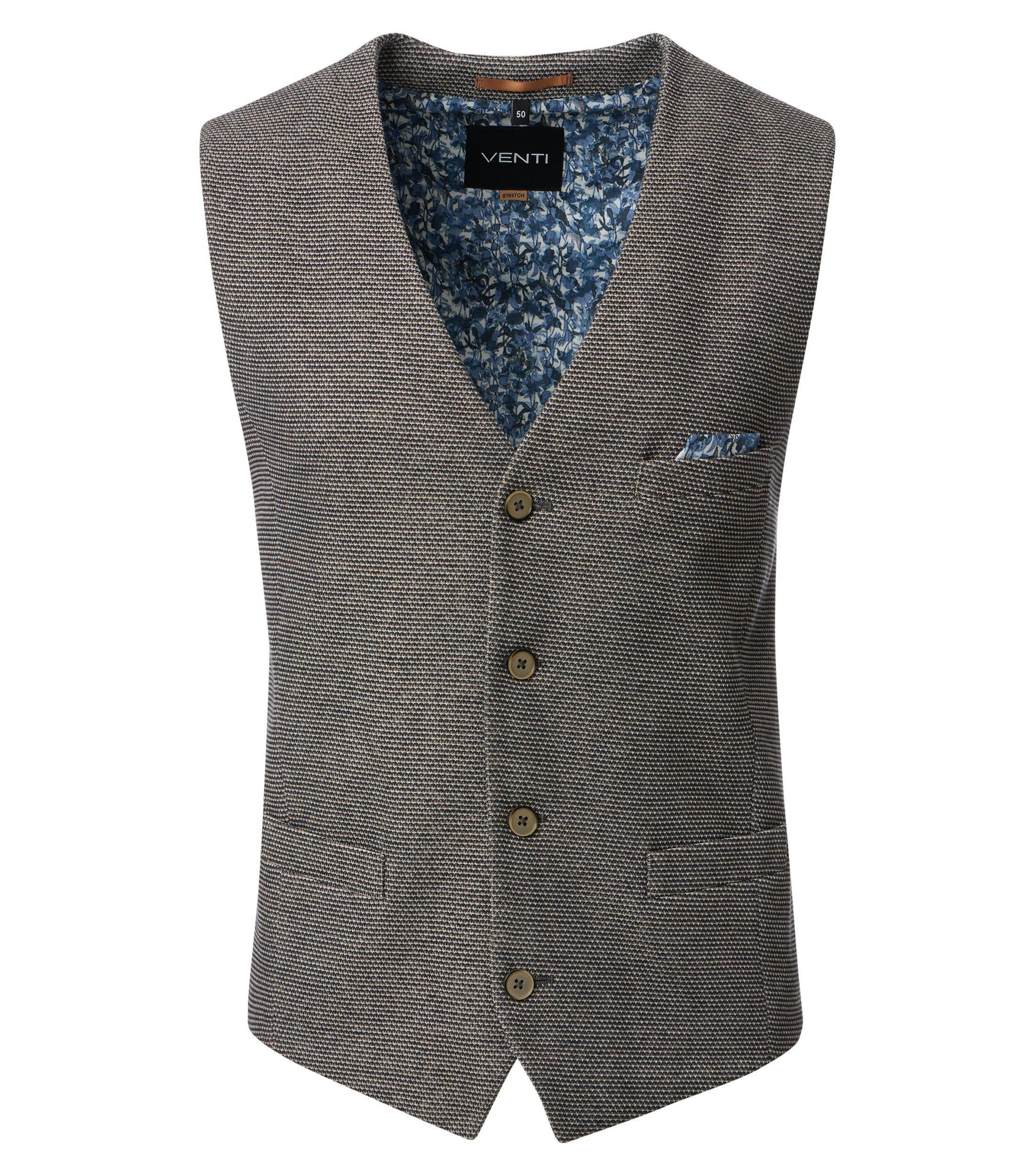 Ein Weste im uni Muster in der Farbe Beige