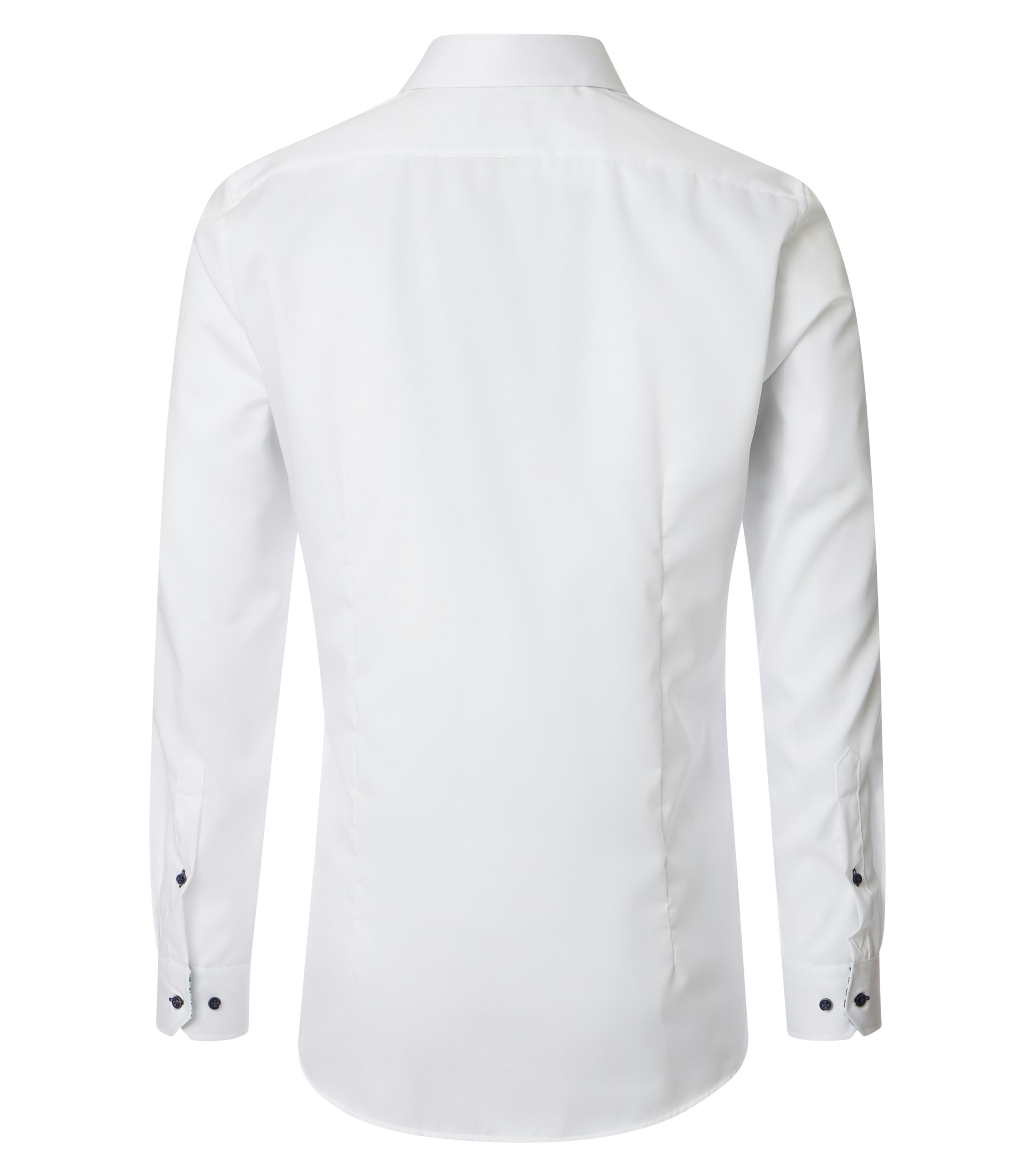 Ein Businesshemd im uni Muster in der Farbe Weiß