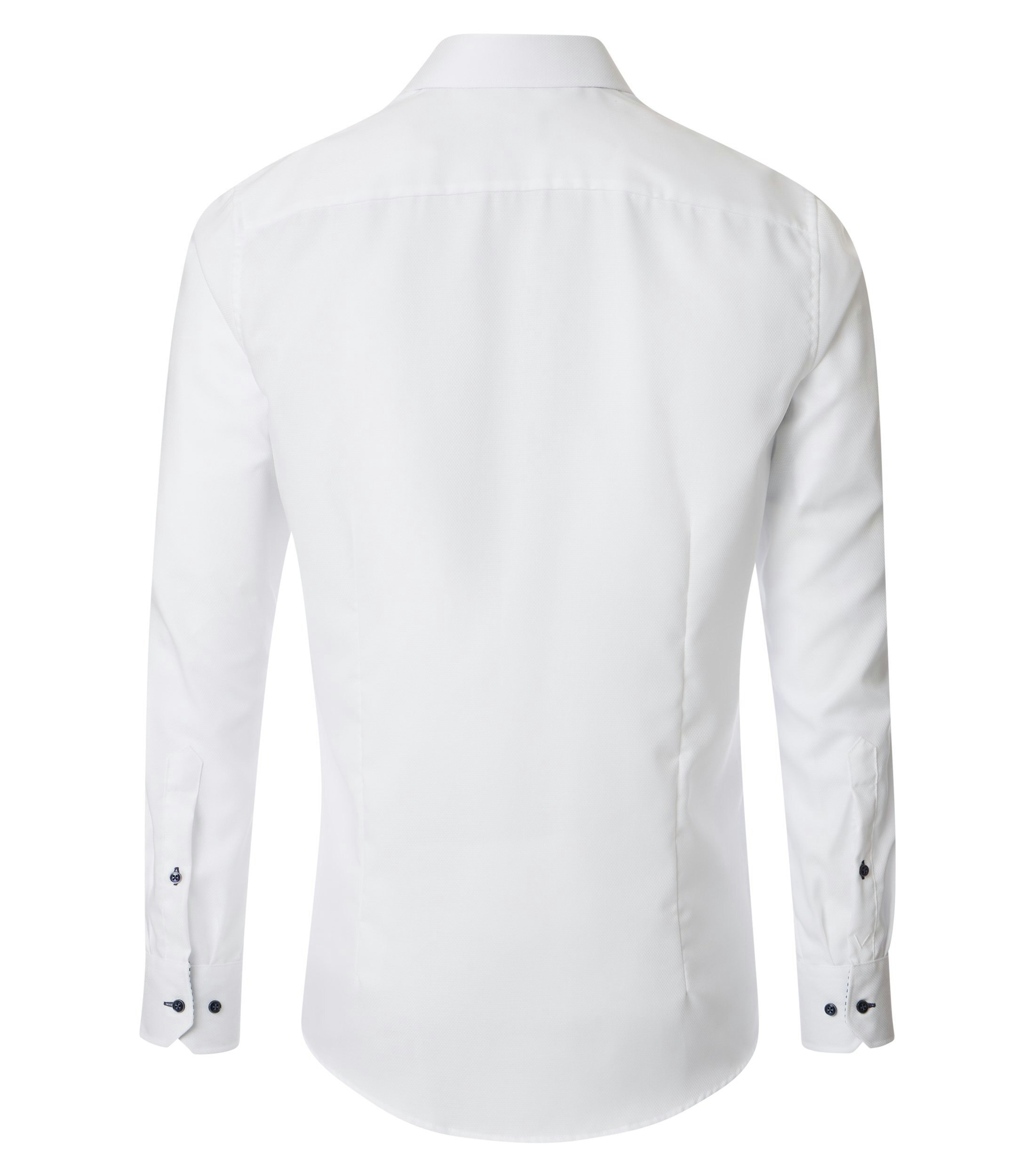 Ein Businesshemd im uni Muster in der Farbe Weiß