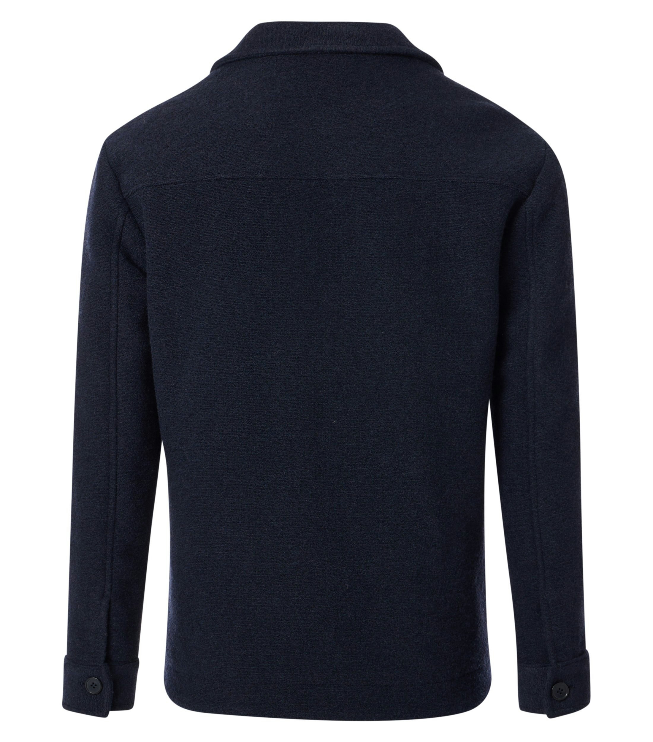 Ein Businesshemd im uni Muster in der Farbe Dunkelblau