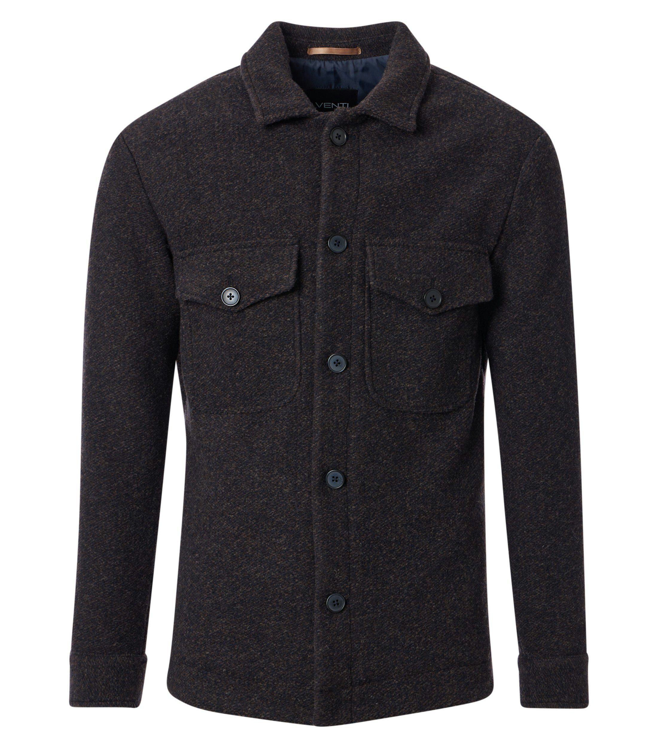 Ein Businesshemd im uni Muster in der Farbe Braun