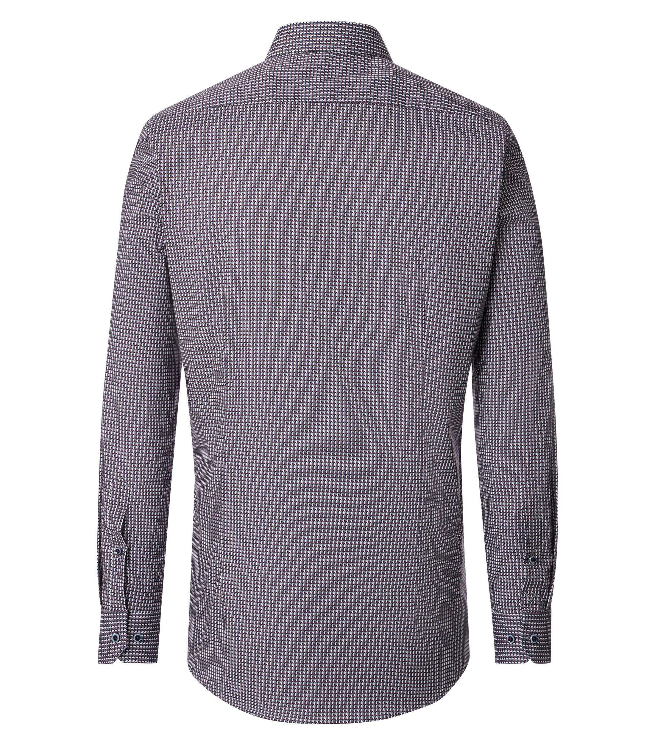 Ein Businesshemd im Print Muster in der Farbe Rot