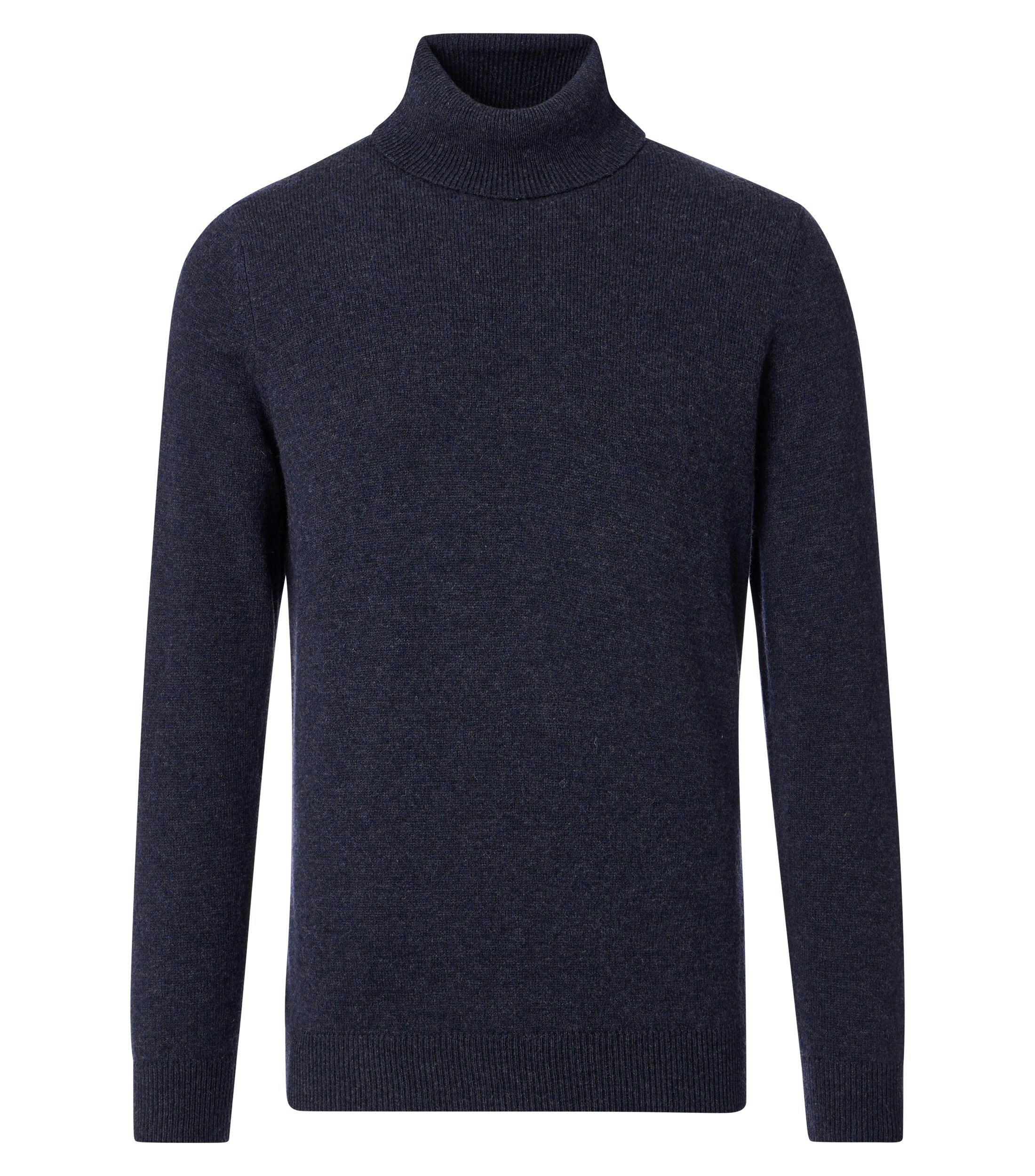 Ein Pullover im uni Muster in der Farbe Dunkelblau