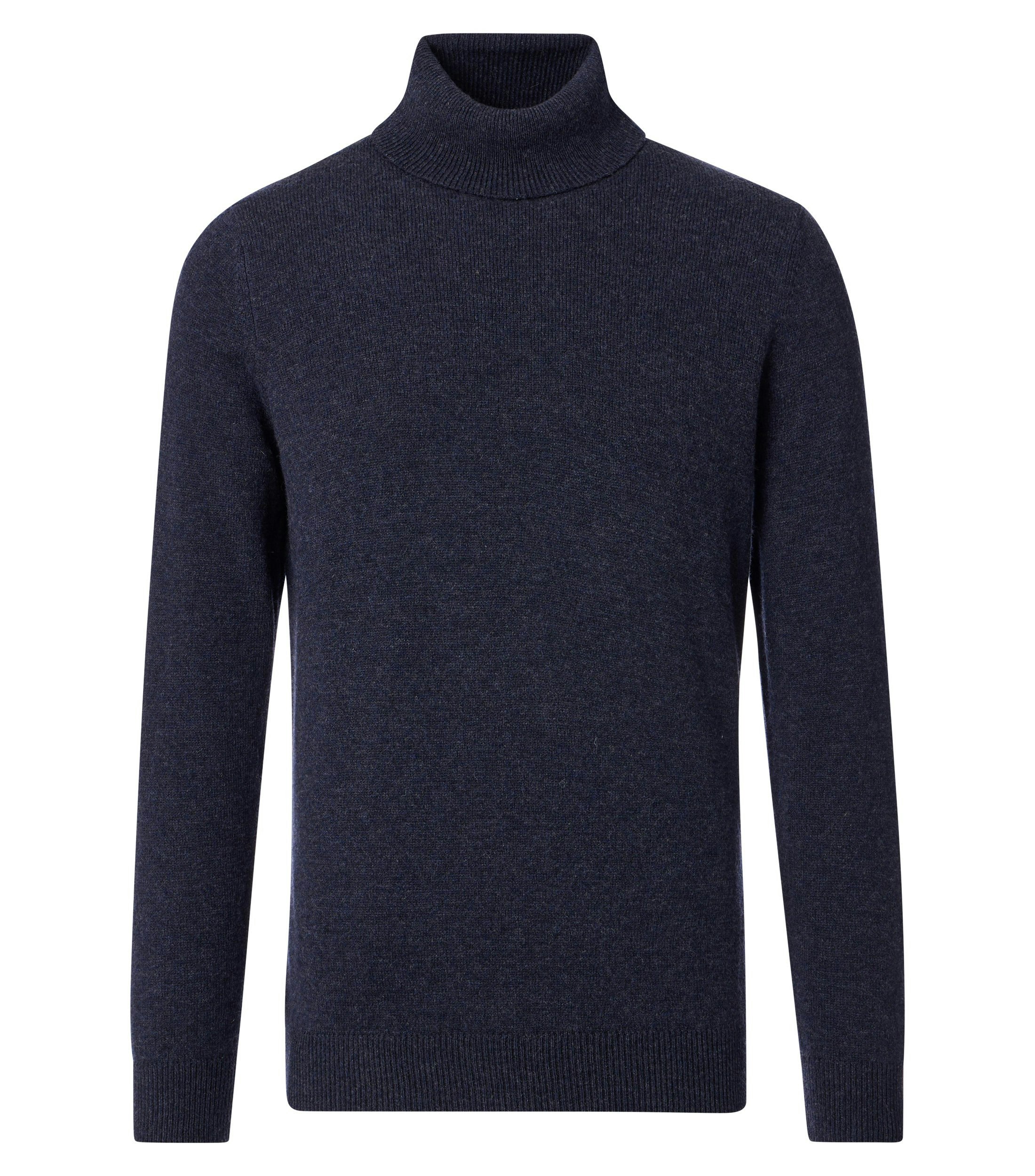 Ein Pullover im uni Muster in der Farbe Dunkelblau
