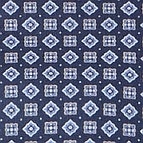 Ein Businesshemd im Print Muster in der Farbe Blau