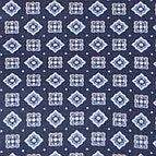 Ein Businesshemd im Print Muster in der Farbe Blau
