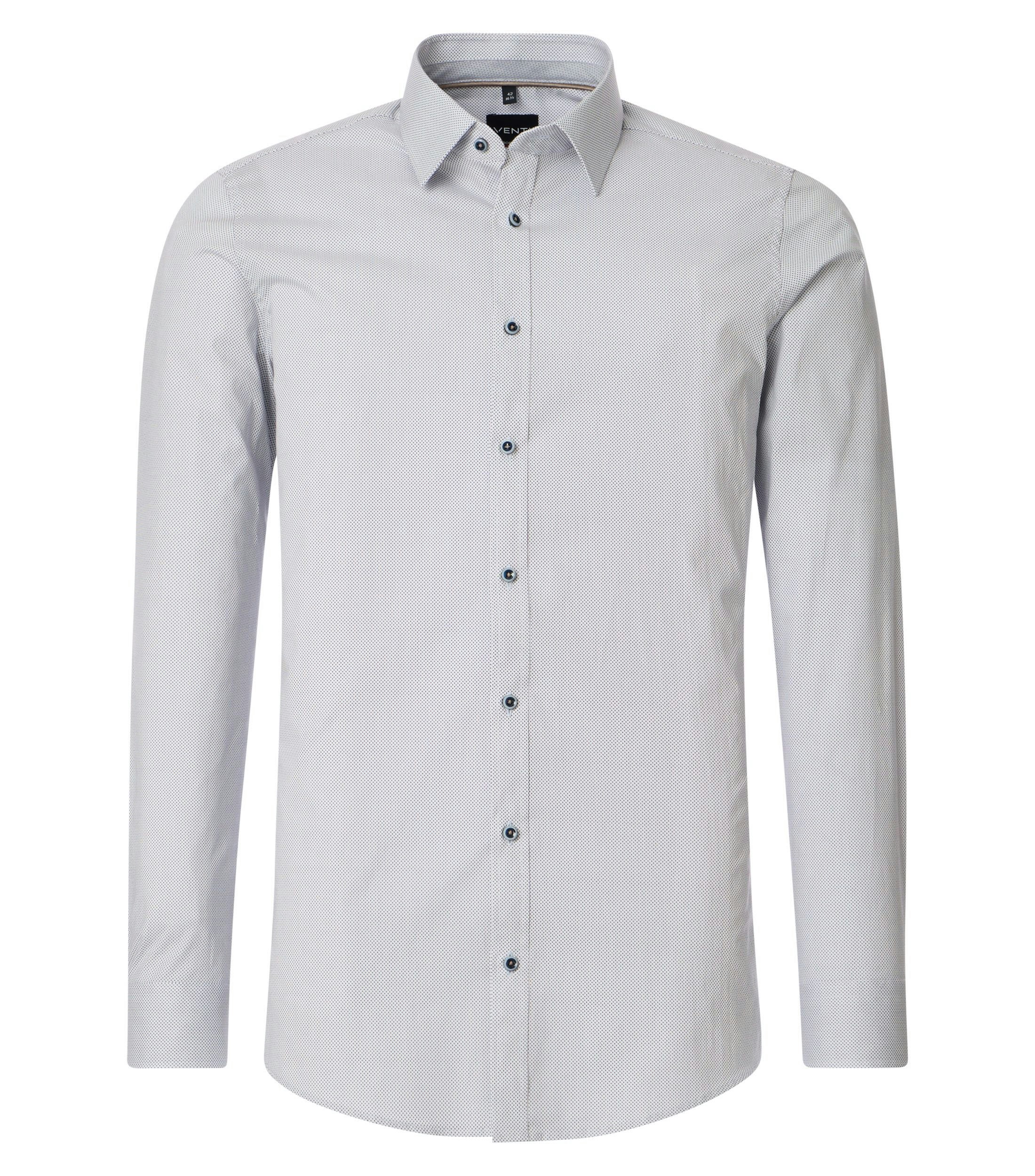 Ein Businesshemd im Print Muster in der Farbe Weißblau