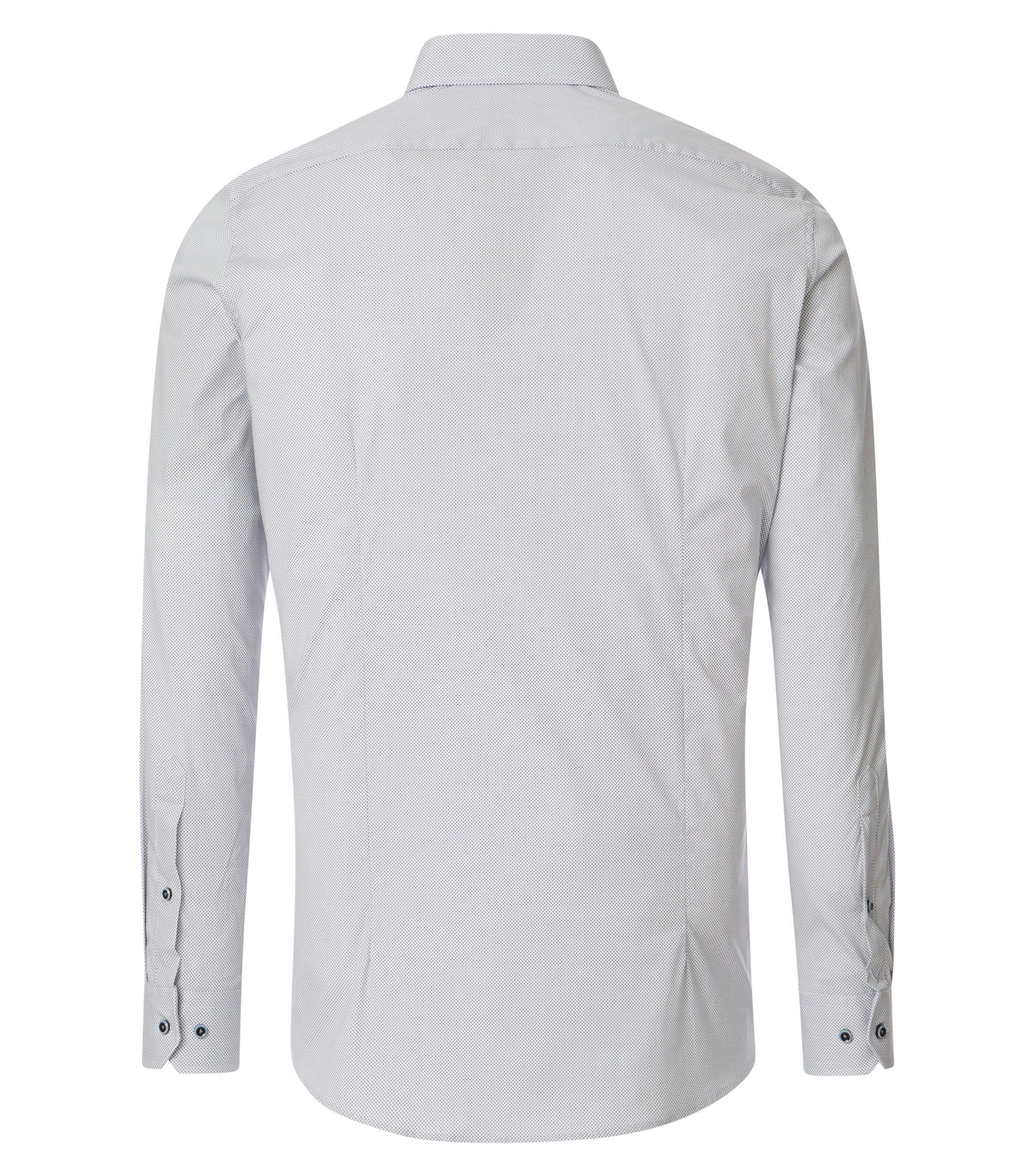 Ein Businesshemd im Print Muster in der Farbe Weißblau