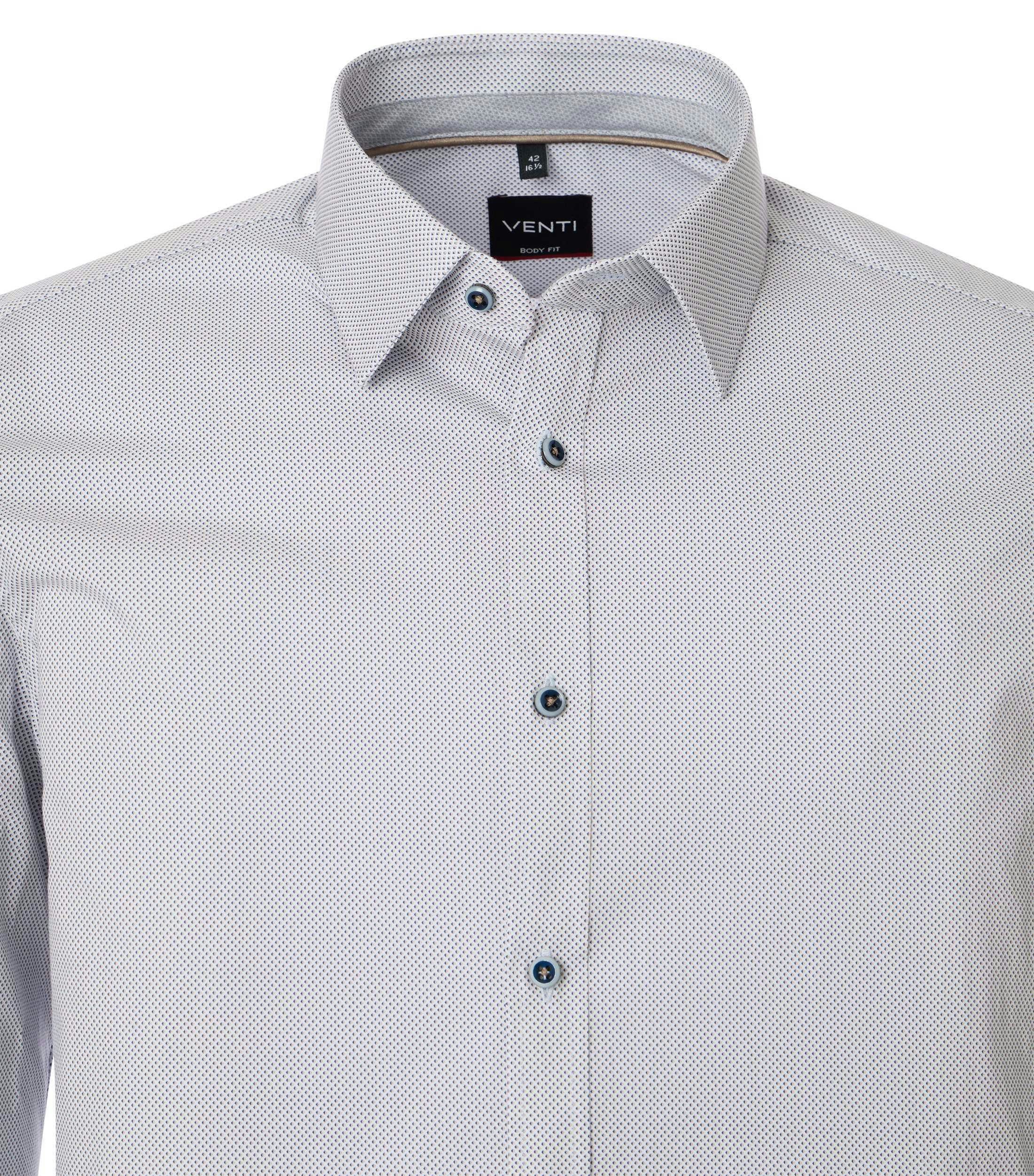 Ein Businesshemd im Print Muster in der Farbe Weißblau