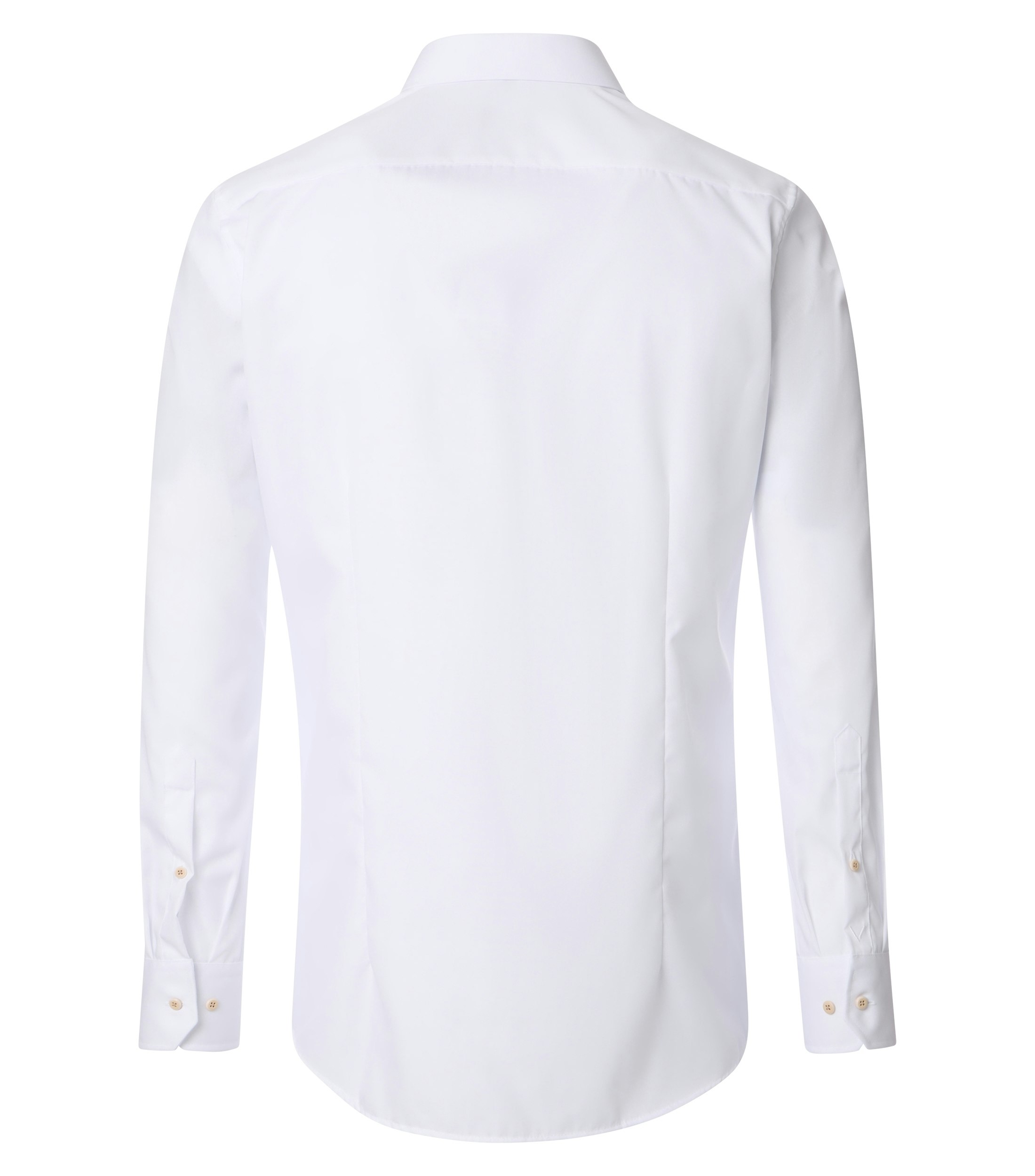 Ein Businesshemd im uni Muster in der Farbe Weiß