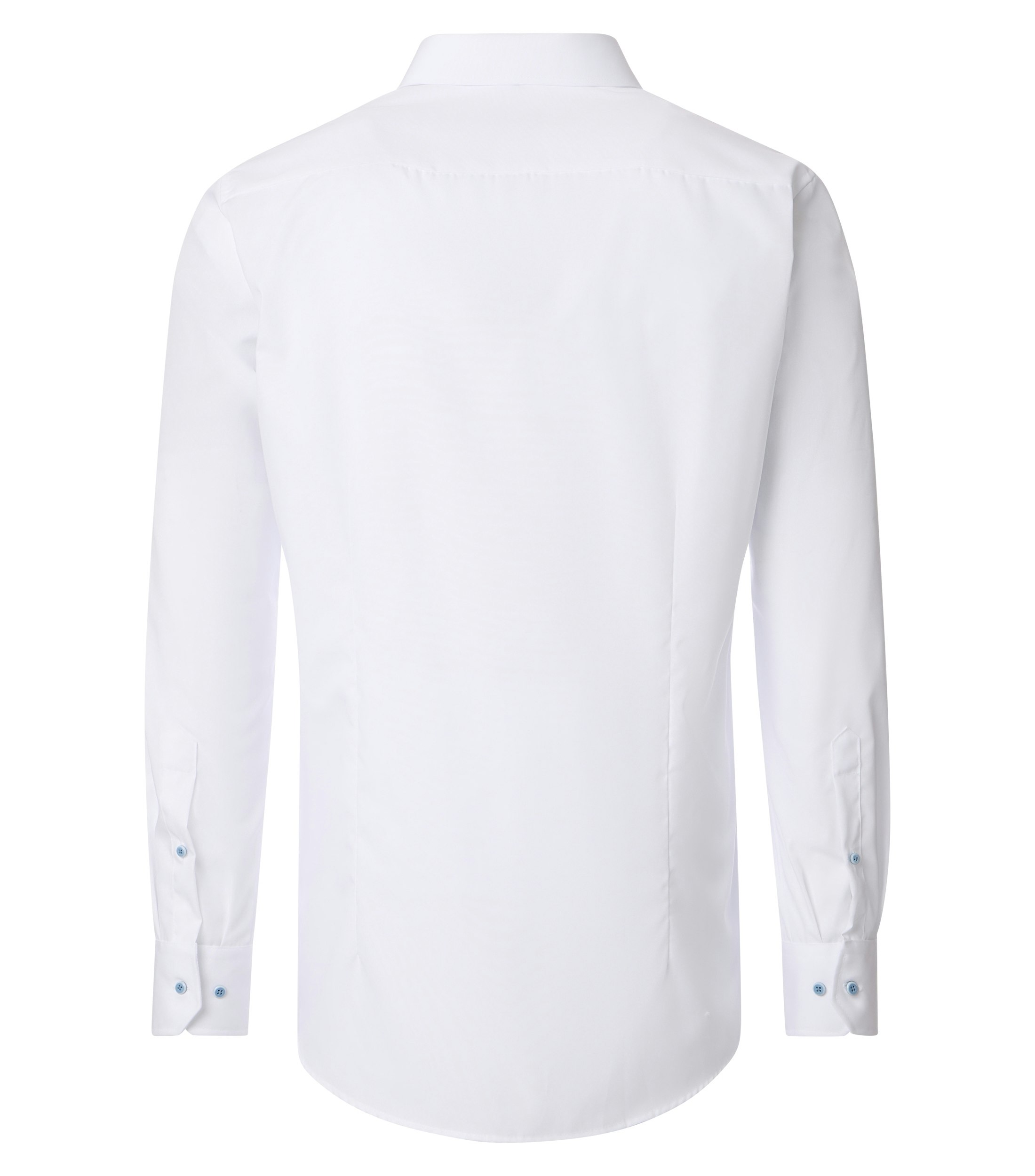 Ein Businesshemd im uni Muster in der Farbe Schneeweiß