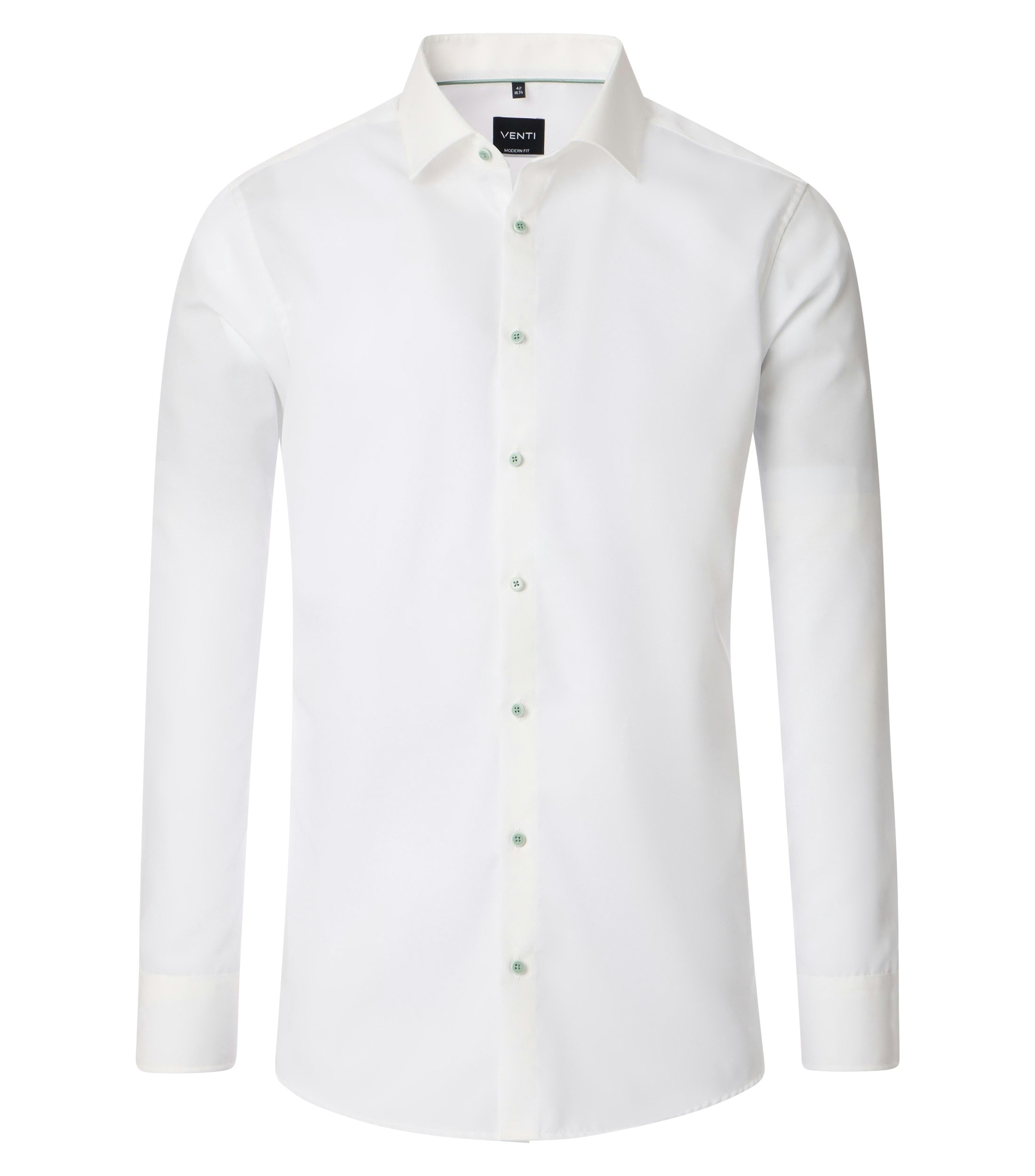 Ein Businesshemd im uni Muster in der Farbe Weißgrau