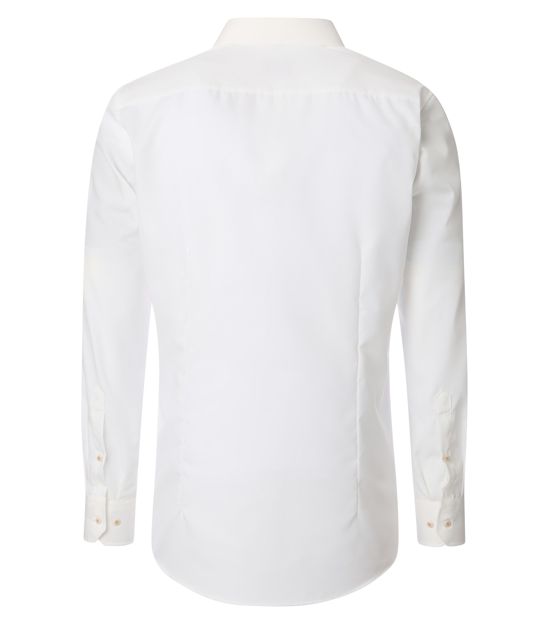 Ein Businesshemd im uni Muster in der Farbe Weiß