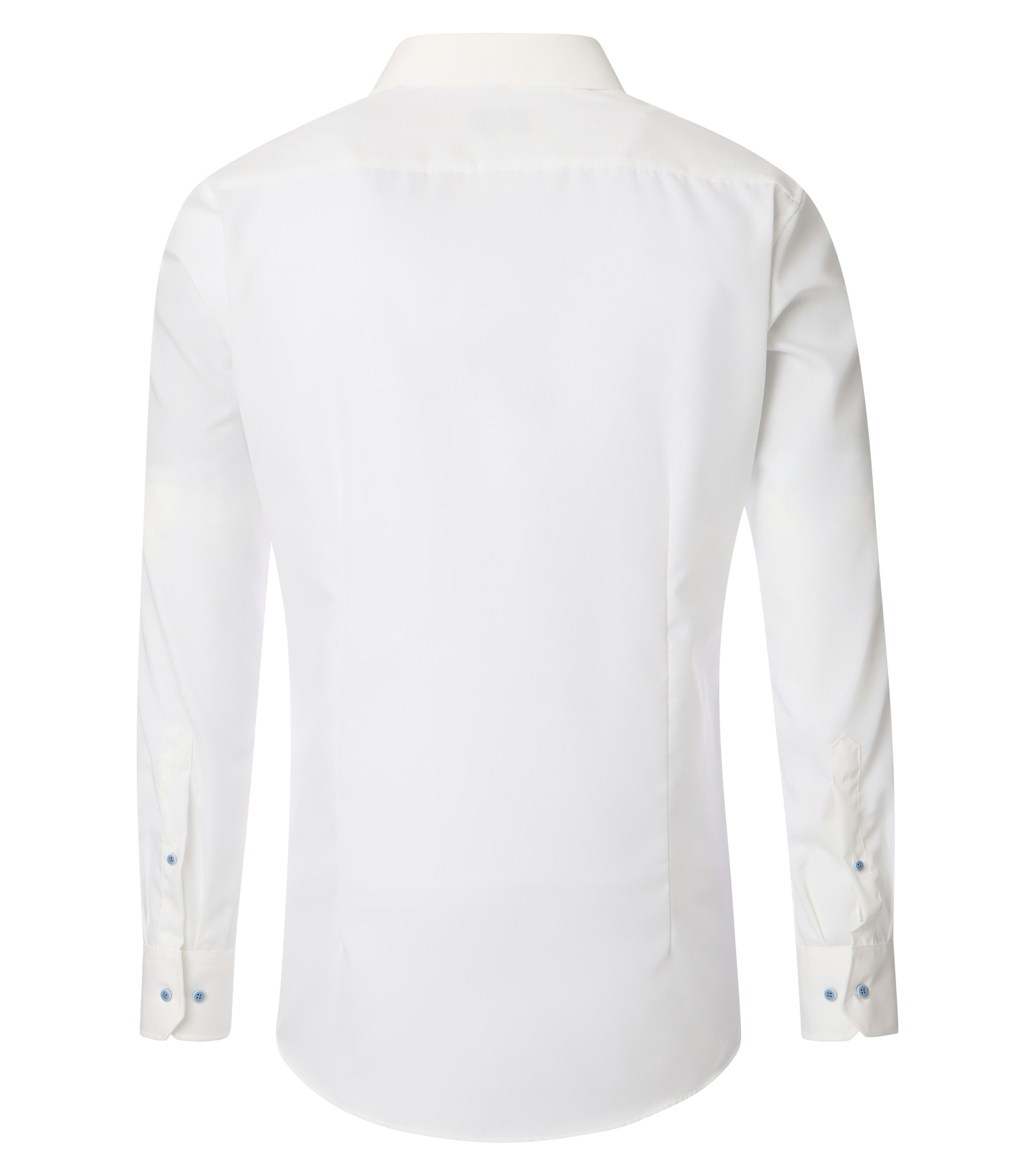 Ein Businesshemd im uni Muster in der Farbe Schneeweiß