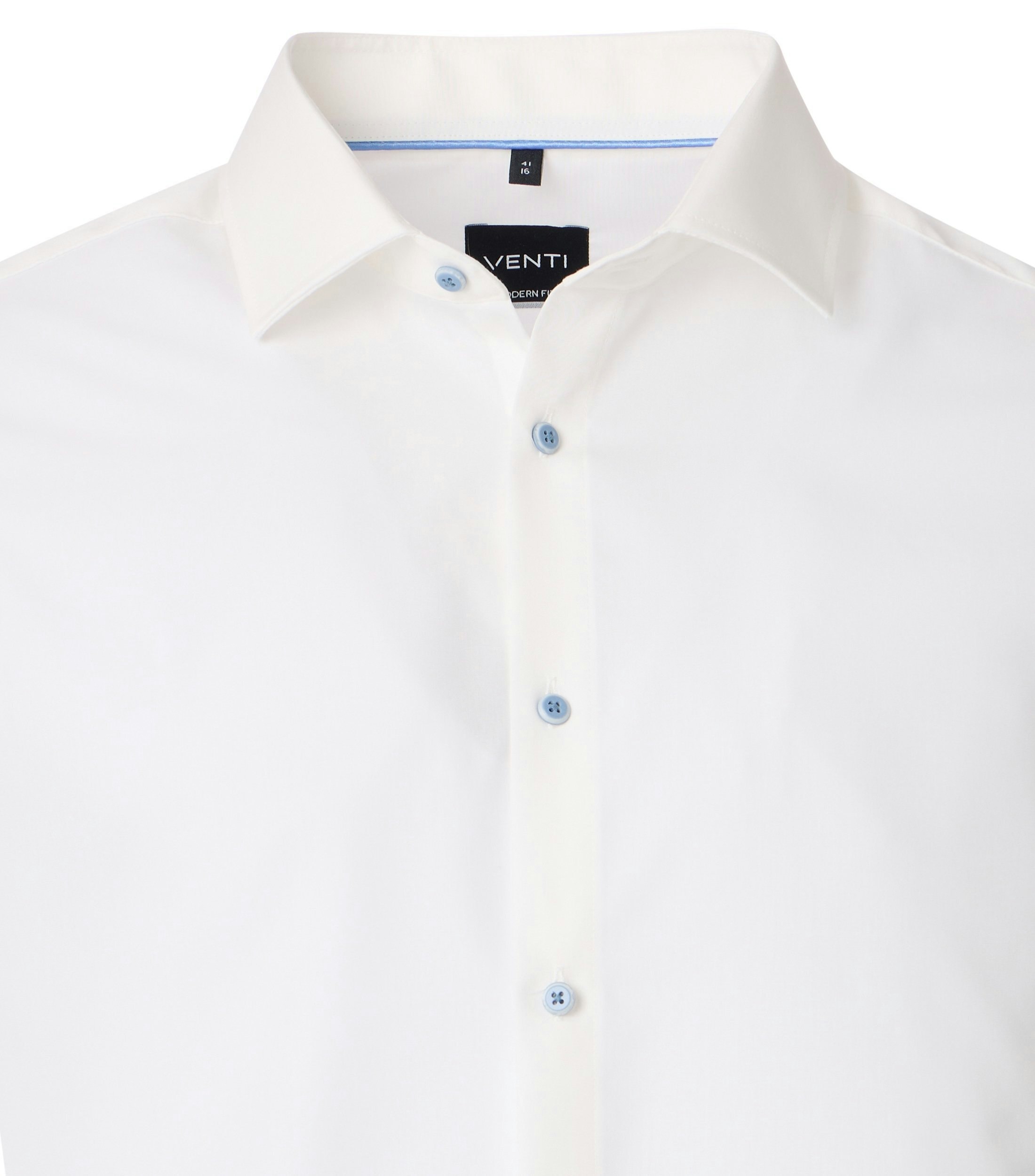 Ein Businesshemd im uni Muster in der Farbe Schneeweiß