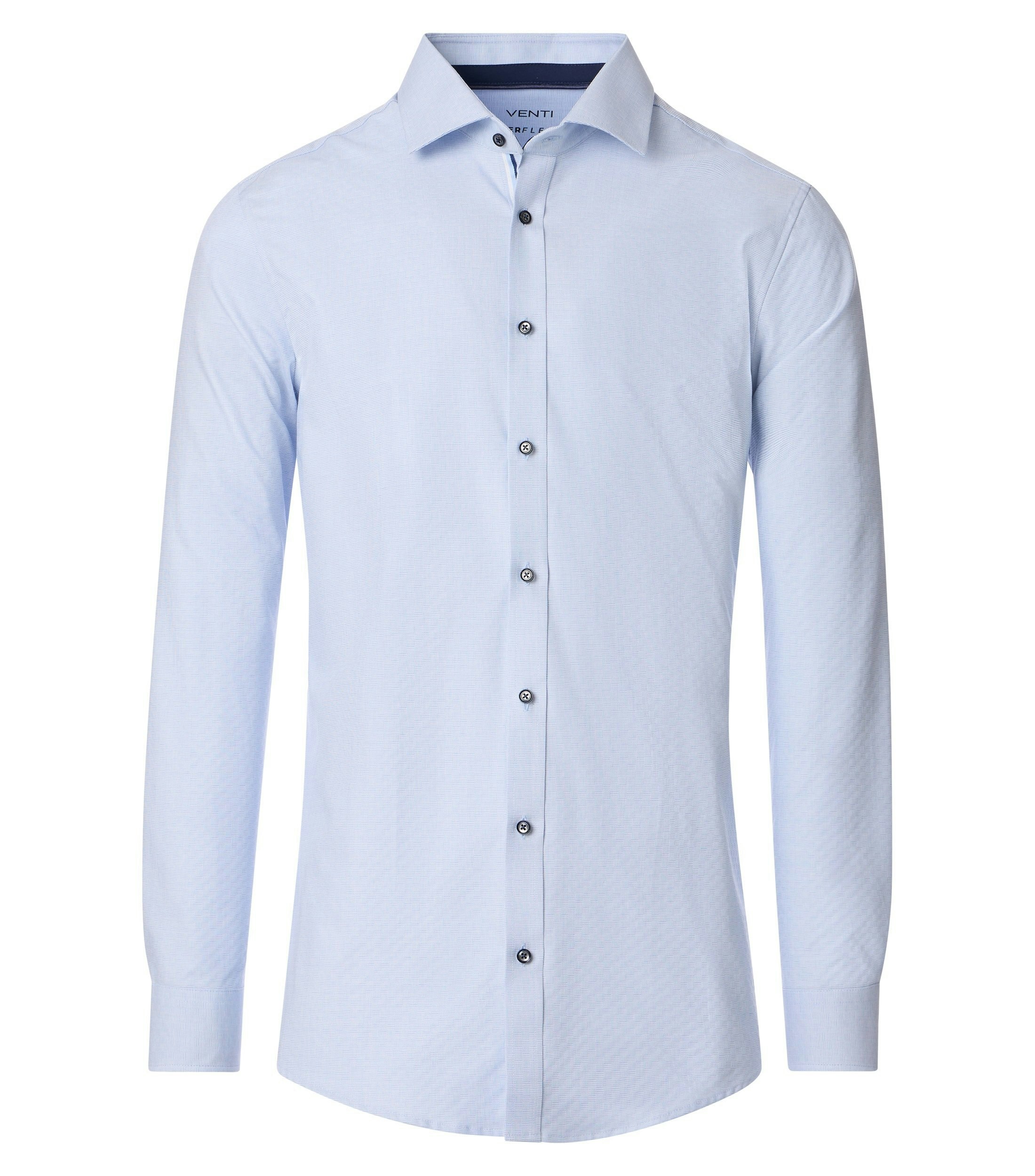 Ein Businesshemd im uni Muster in der Farbe helles Himmelblau