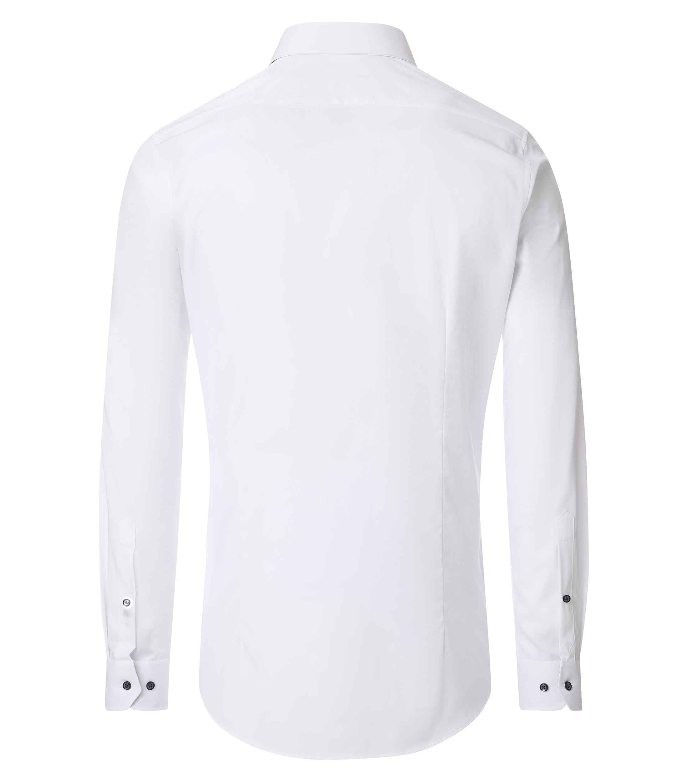 Ein Businesshemd im uni Muster in der Farbe Weiß