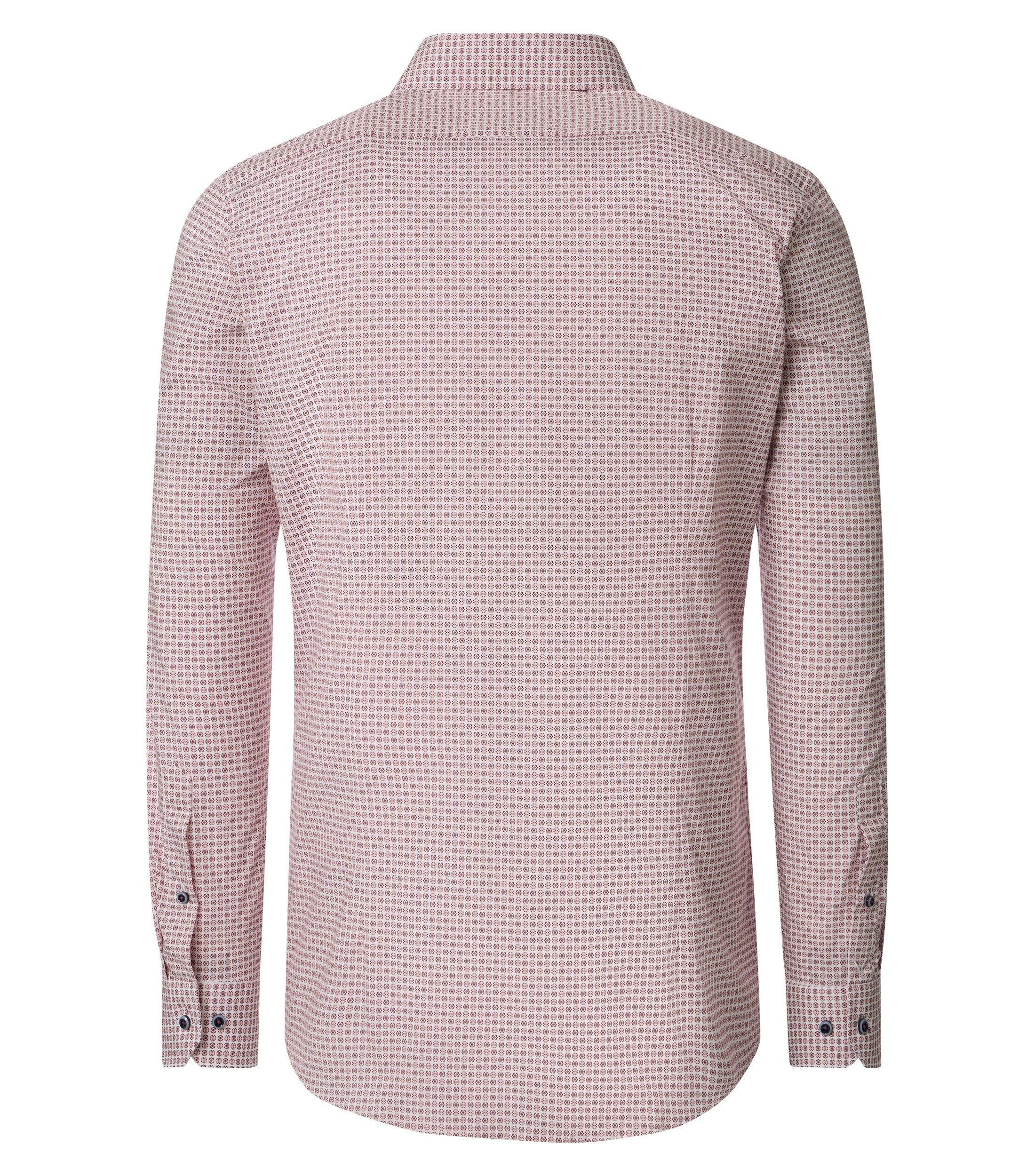 Ein Businesshemd im Print Muster in der Farbe Rot