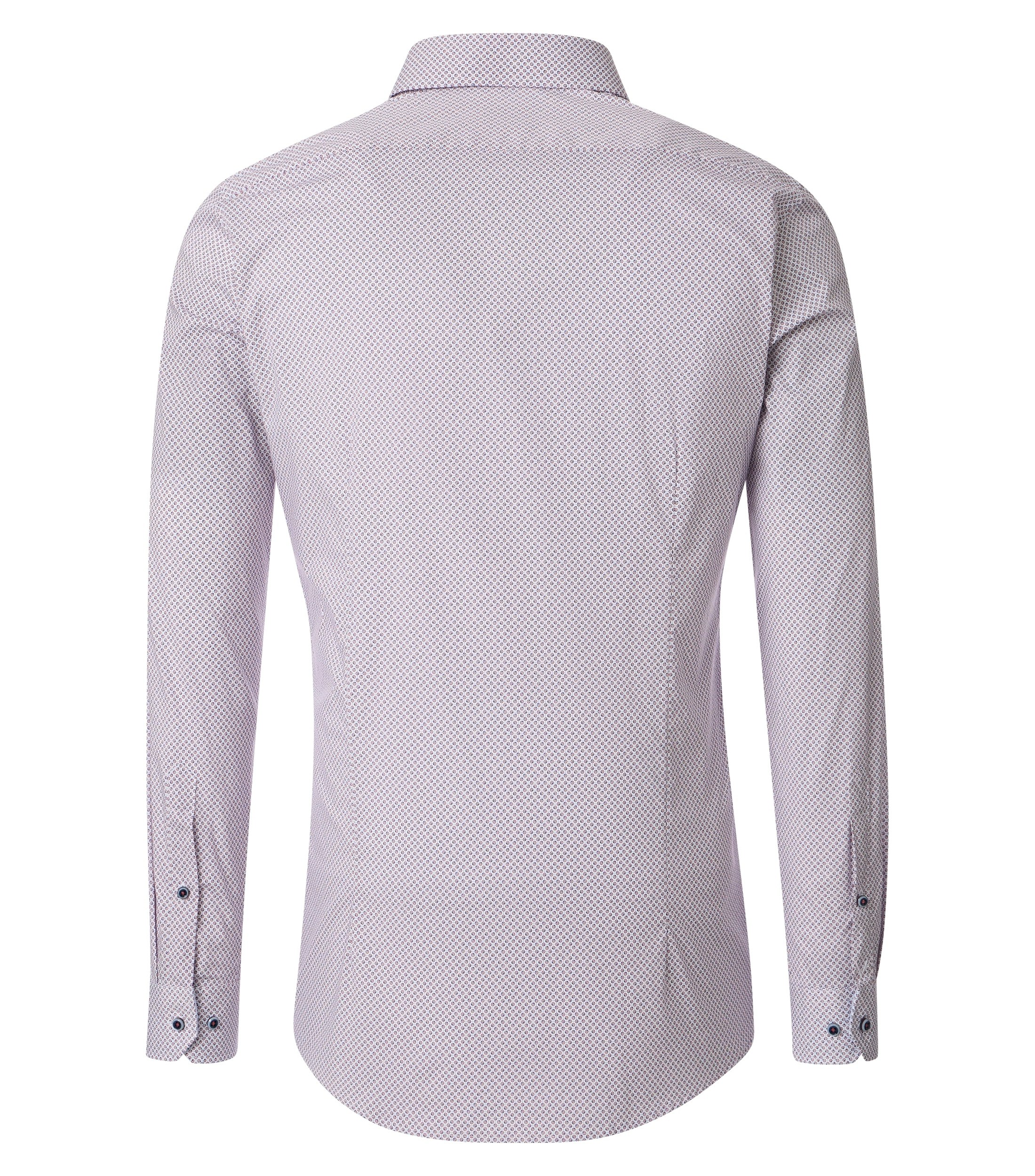 Ein Businesshemd im Print Muster in der Farbe Rot