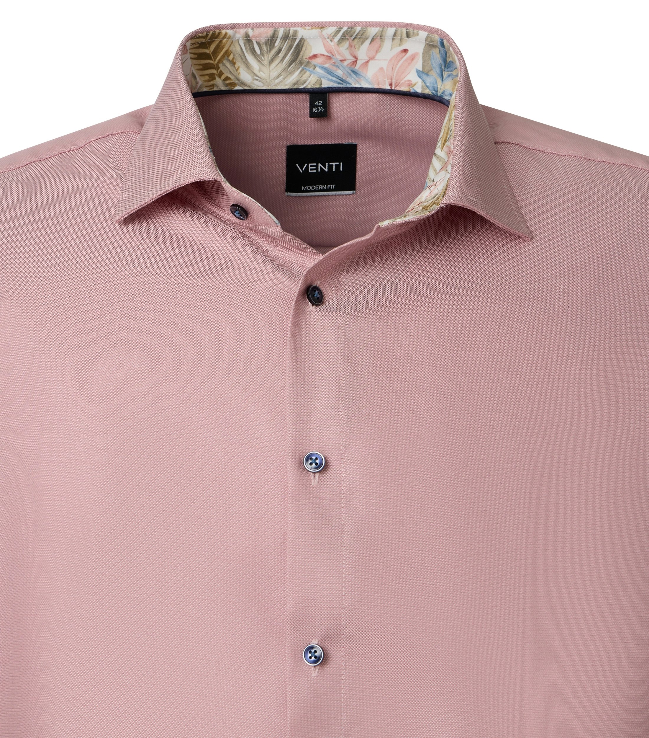 Ein Businesshemd im uni Muster in der Farbe Rot