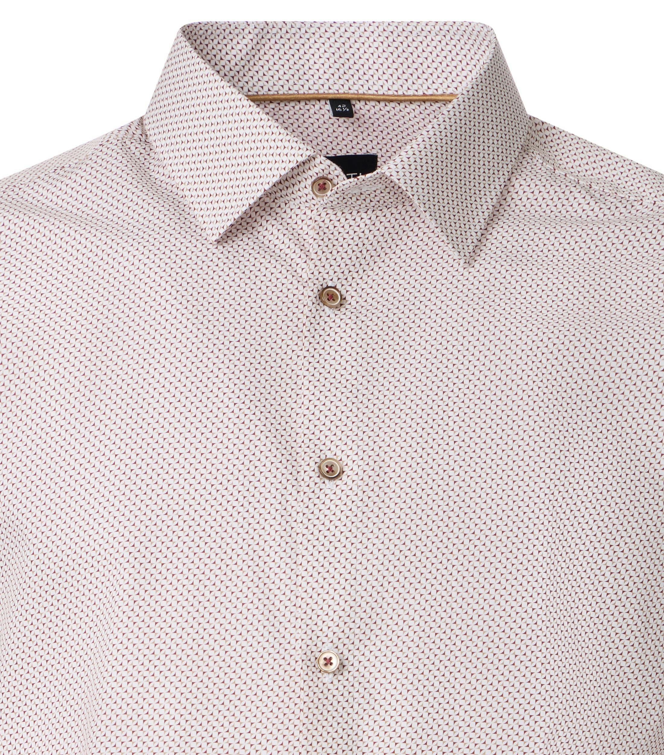 Ein Businesshemd im Print Muster in der Farbe Zartrosa